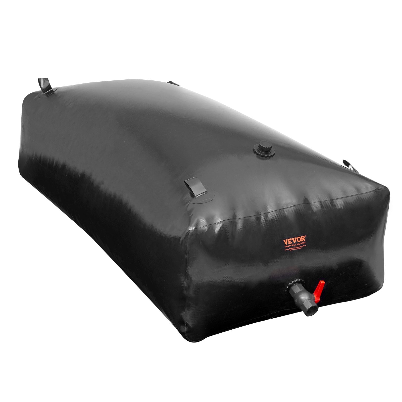 VEVOR Portable Water Storage Bladder 264 Gal PVC Collapsible Water Tank Black
