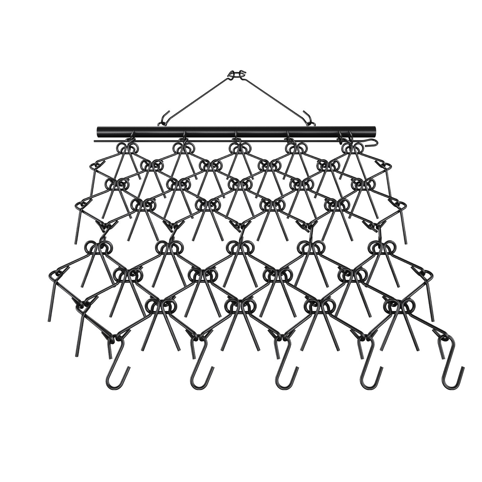 VEVOR Drag Harrow, 4'x4' Heavy-Duty Chain Harrow with 69 Teeth, ATV UTV Tractor Attachments Field Drag Mat for Sod Prepping, Seeding Lawns, Landscape Leveling, Harrow Rake for Gravel Driveway Yard