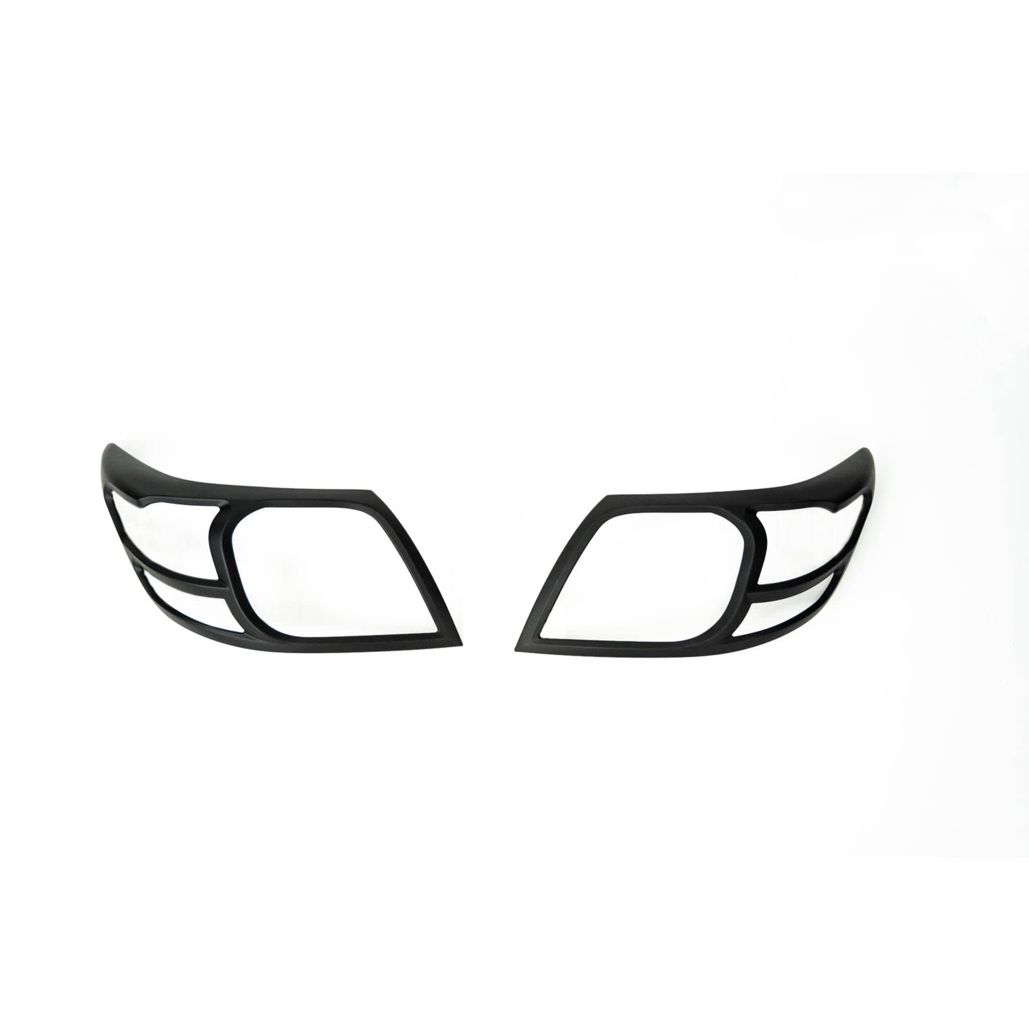 Front Black Headlight Trim Covers for Toyota Hilux 2012–2015