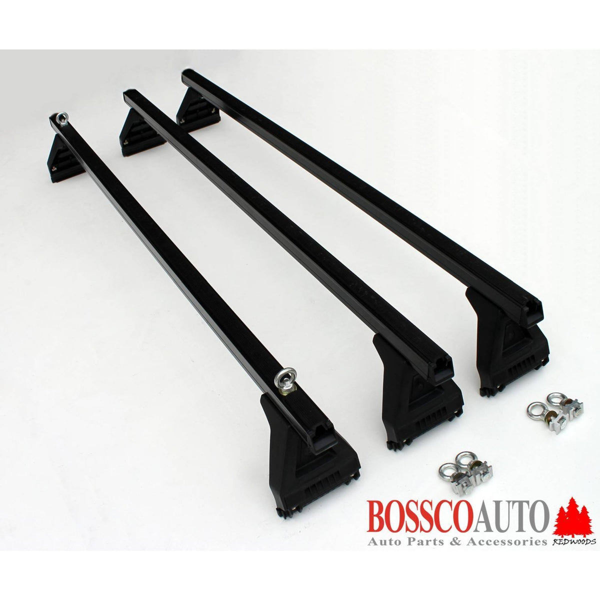 Heavy Duty Black ROOF RACKS suitable for Toyota Landcruiser 40s series 1968-1984 Low Roof (Set of 3)