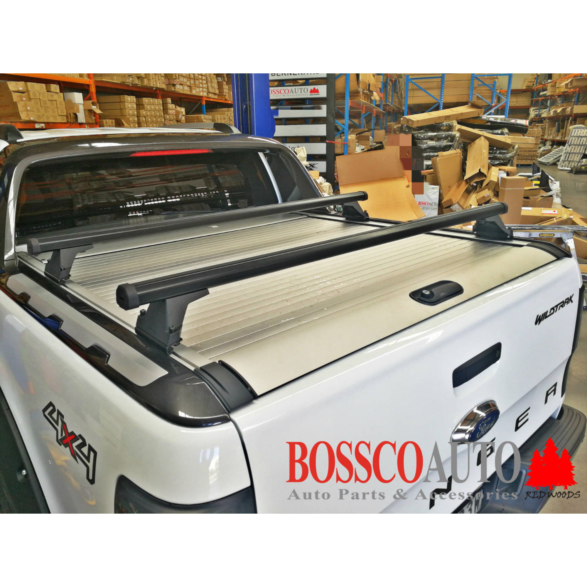 Rear Cargo Roller Tracks Racks Suitable for Ford Ranger Wildtrak 2012-2022