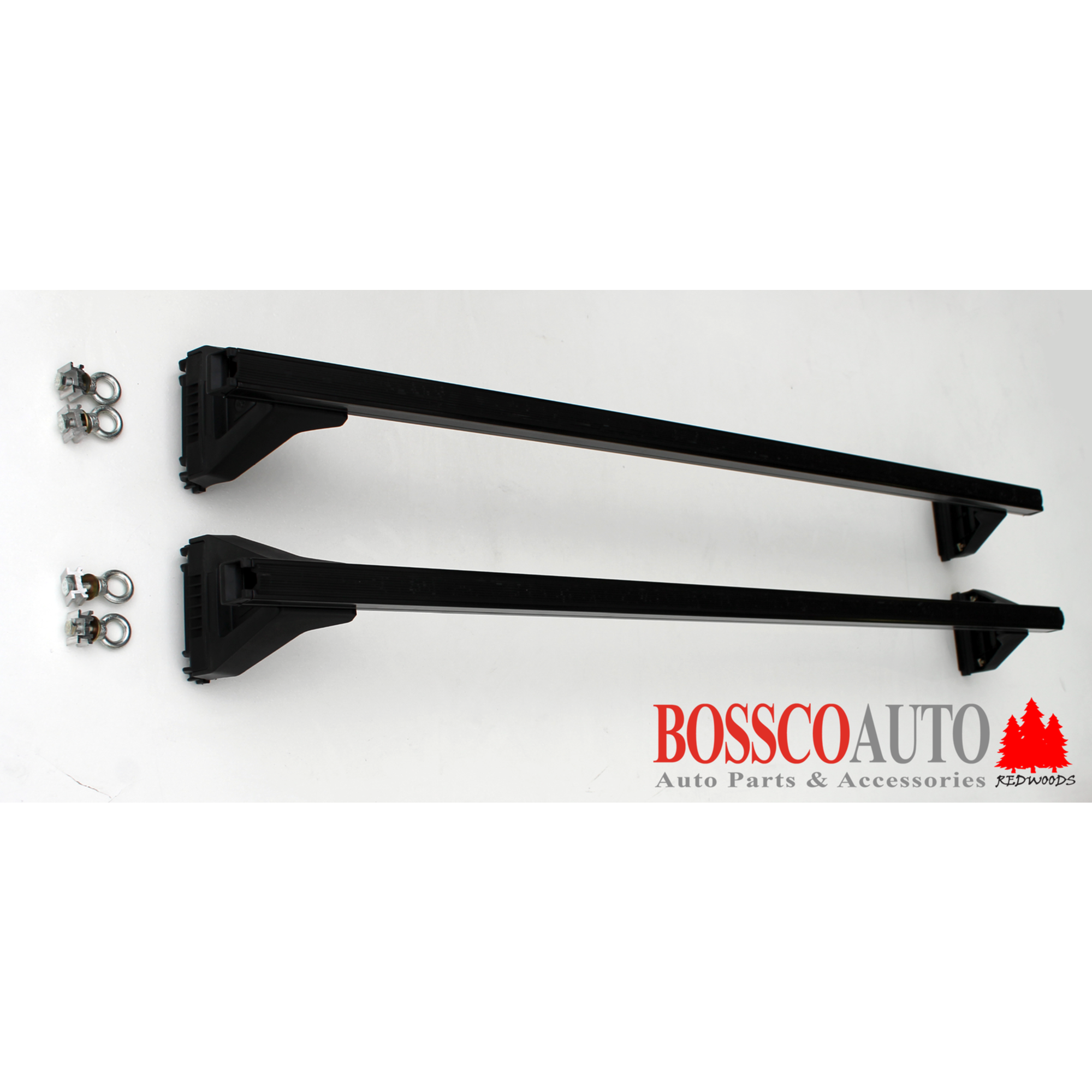 Black Heavy Duty Roof Racks & Roller suitable for Toyota Landcruiser 60 / 70 Series