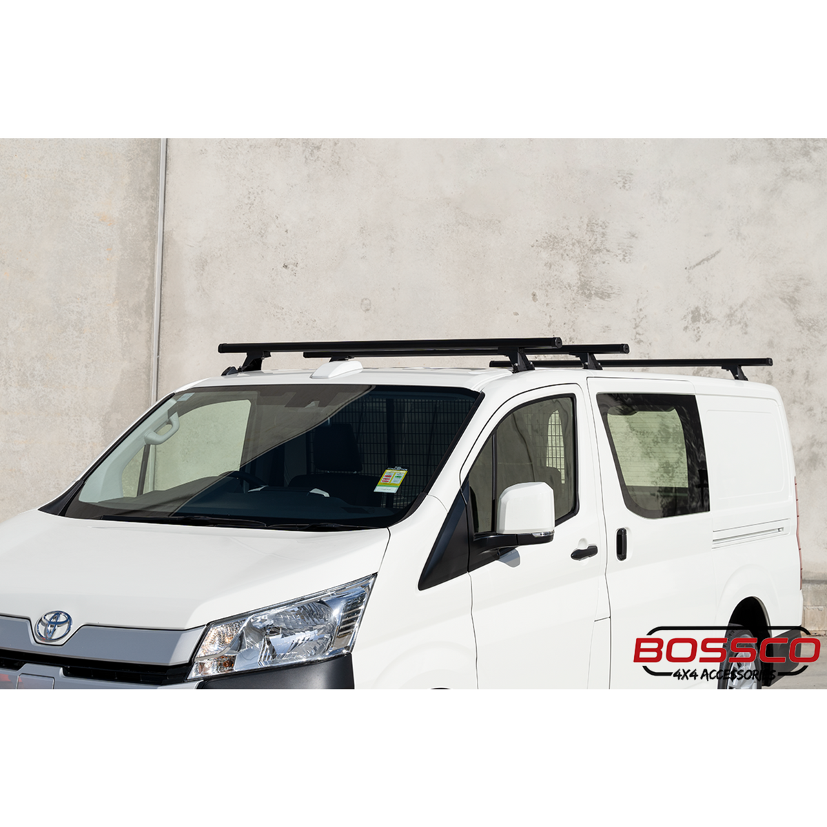 Set of 3 Black Heavy Duty Roof Racks Suitable for Toyota Hiace 2019-2026