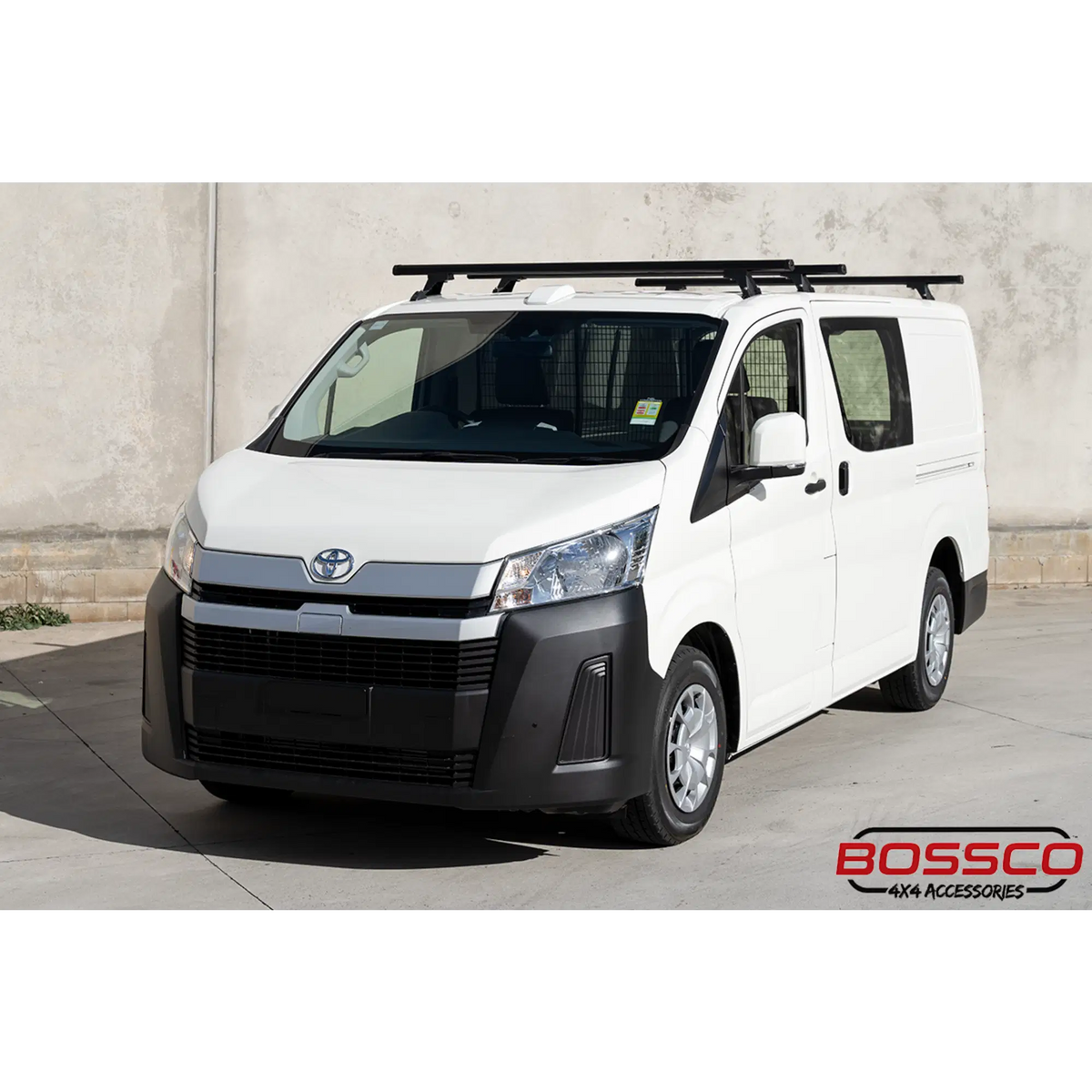 Set of 3 Black Heavy Duty Roof Racks Suitable for Toyota Hiace 2019-2026