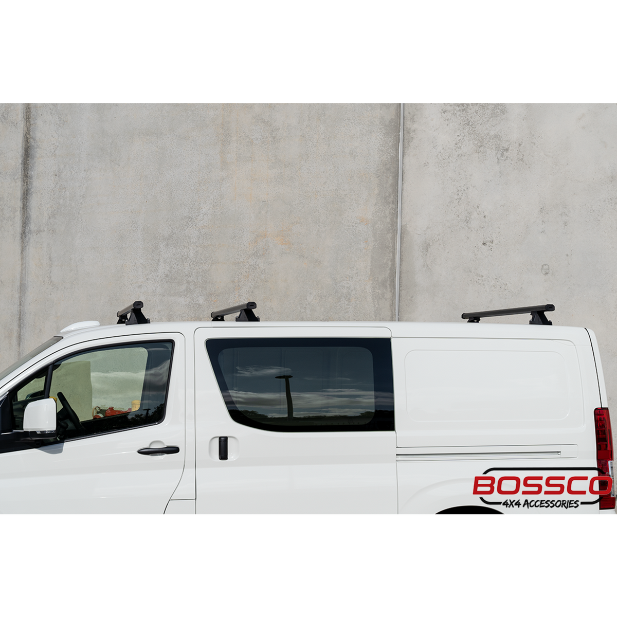 Set of 3 Black Heavy Duty Roof Racks Suitable for Toyota Hiace 2019-2026