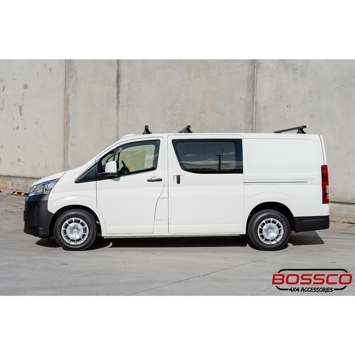 Set of 3 Black Heavy Duty Roof Racks Suitable for Toyota Hiace 2019-2026