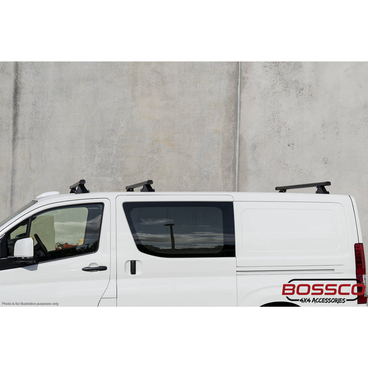 Set of 2 Black Heavy Duty Roof Racks Suitable for Toyota Hiace 2019-2026