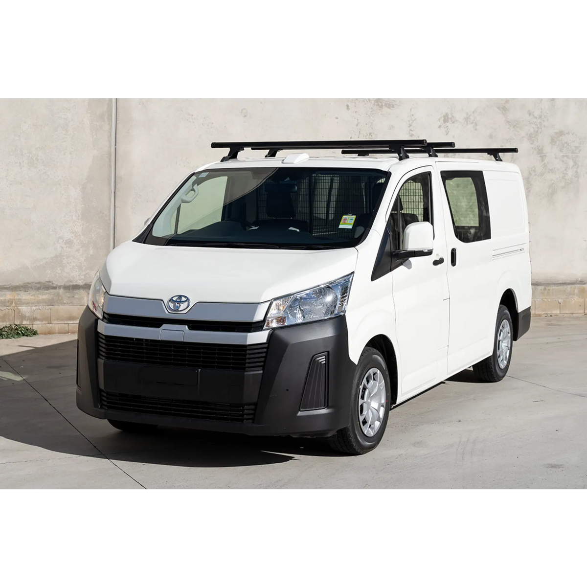 Set of 2 Black Heavy Duty Roof Racks Suitable for Toyota Hiace 2019-2026