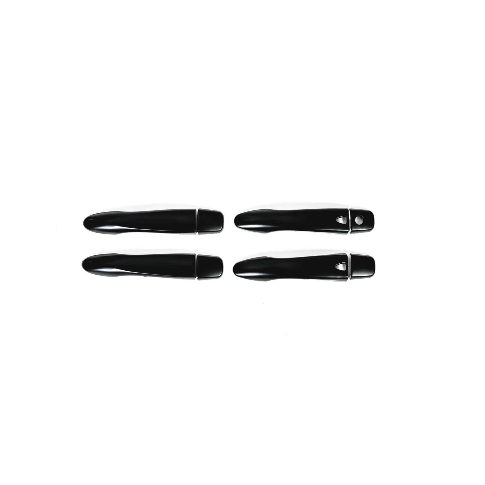 Black Door Handle Covers for Nissan Navara NP300 2015-2022 | Keyless Entry Style