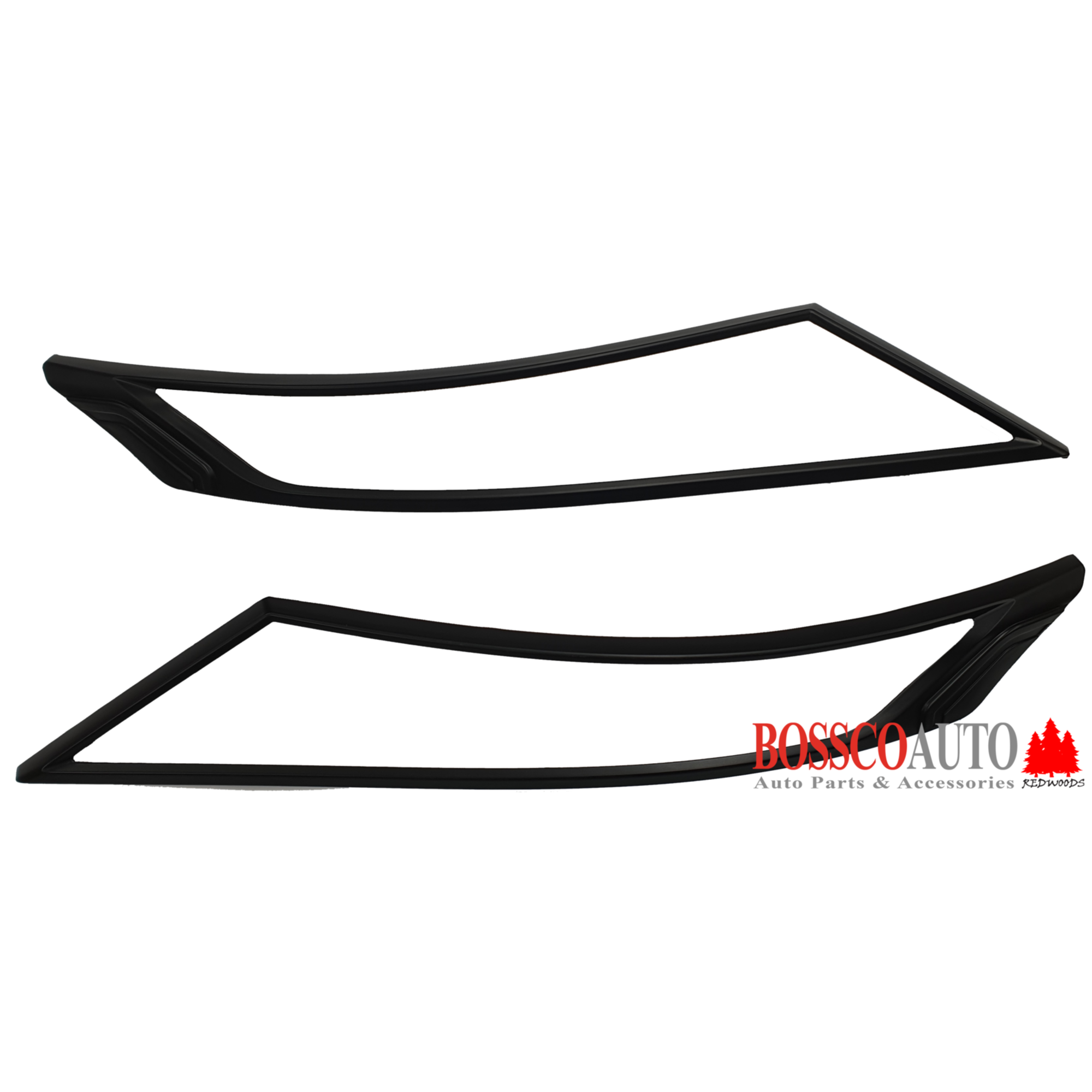Front Black Headlight Head Light Trim Covers Suitable For Mitsubishi Pajero Sport QF Series 2022-2025