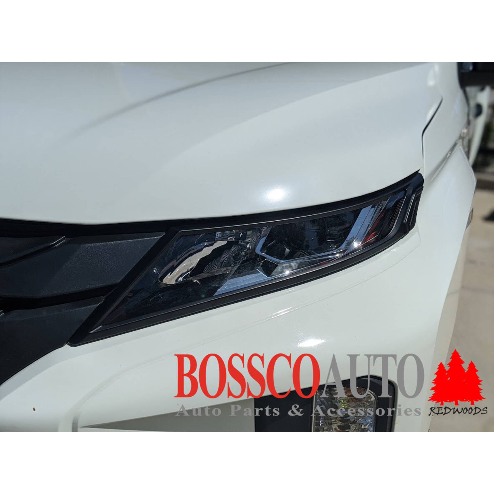 Front Black Headlight Head Light Trim Covers Suitable For Mitsubishi Pajero Sport QF Series 2022-2025