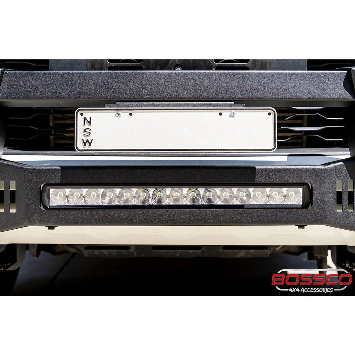 Matte Black Modular Nudge Bar with Integrated Light Bar Suitable For Mitsubishi Triton MR 2019-2023