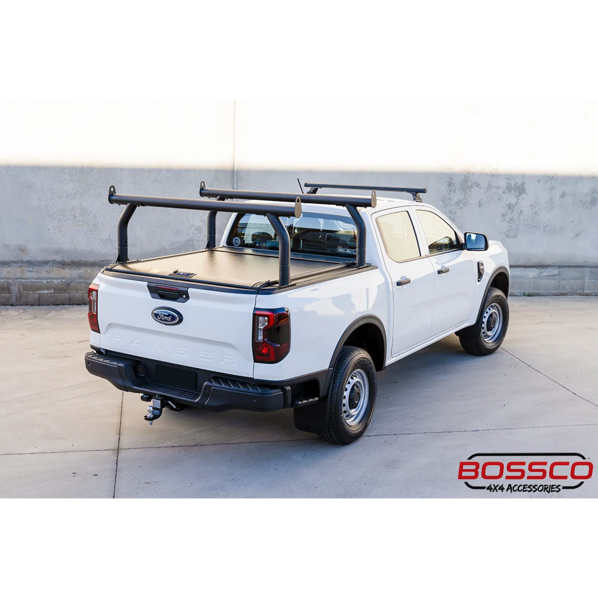 Adjustable Black Steel Ladder Rack Suitable With Bossco4x4 Roller Shutters - Single
