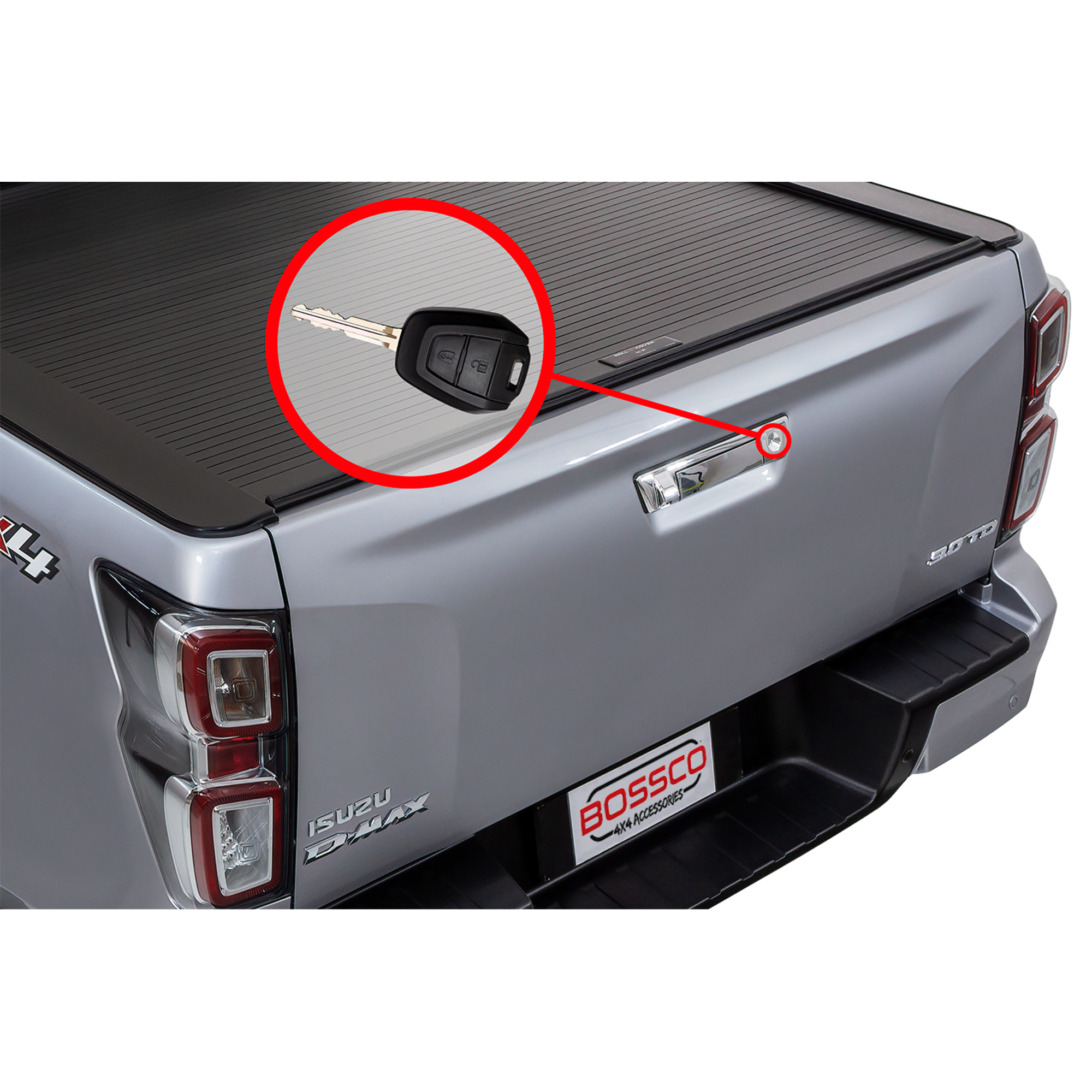 Tailgate Central Locking Kit For For ISUZU D-MAX 2020-2024: Test fit required for 2025