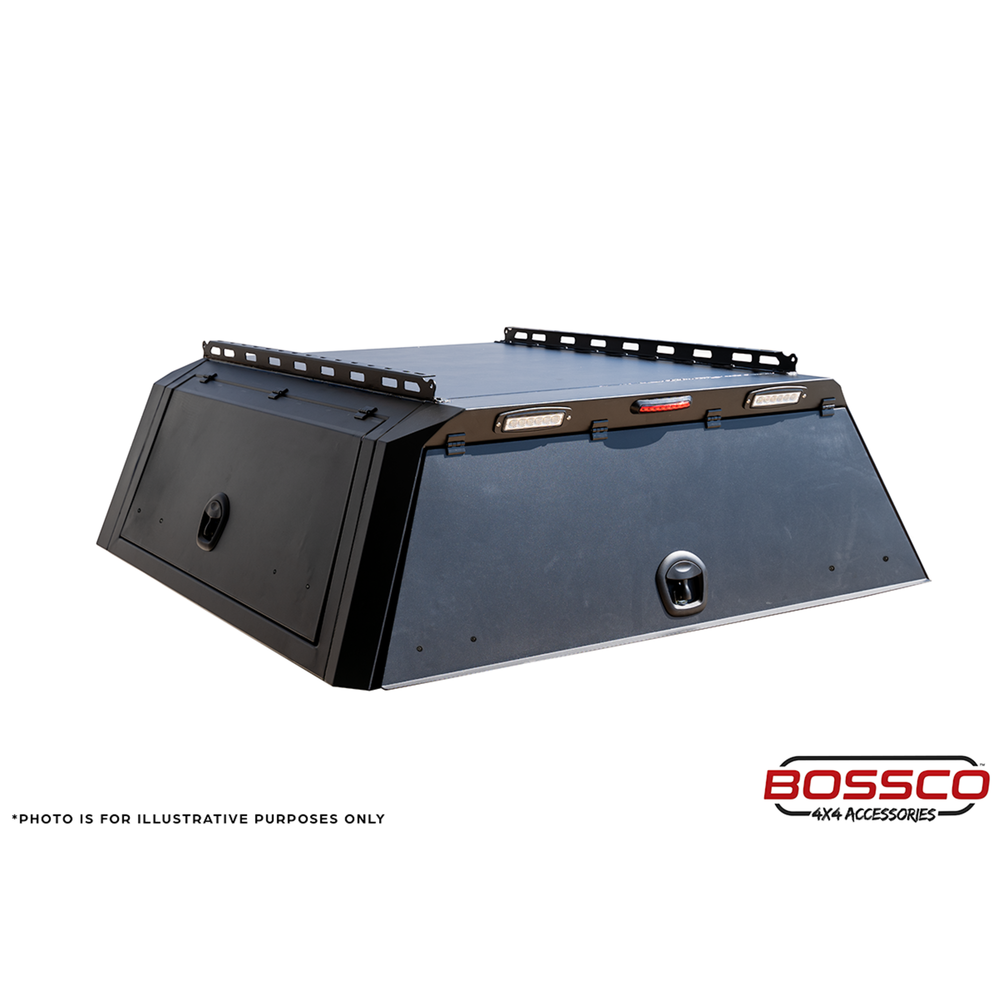 BCX-R Black Aluminium Tub Canopy for Holden Colorado RG Series 2012-2020