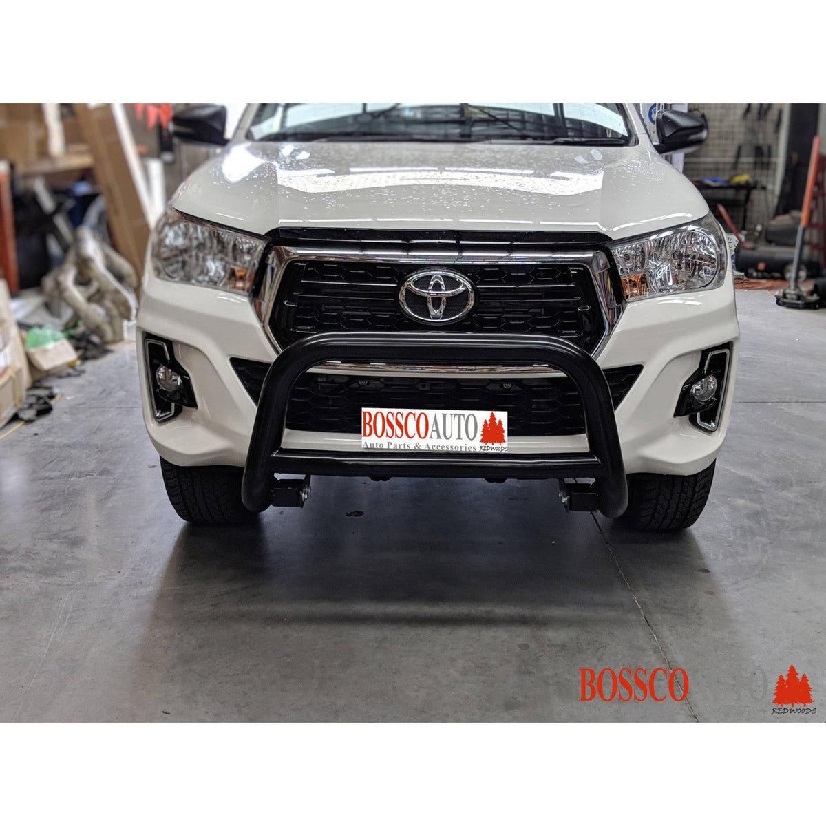 Black Low Nudge bar suitable for Toyota Hilux 2015-2019