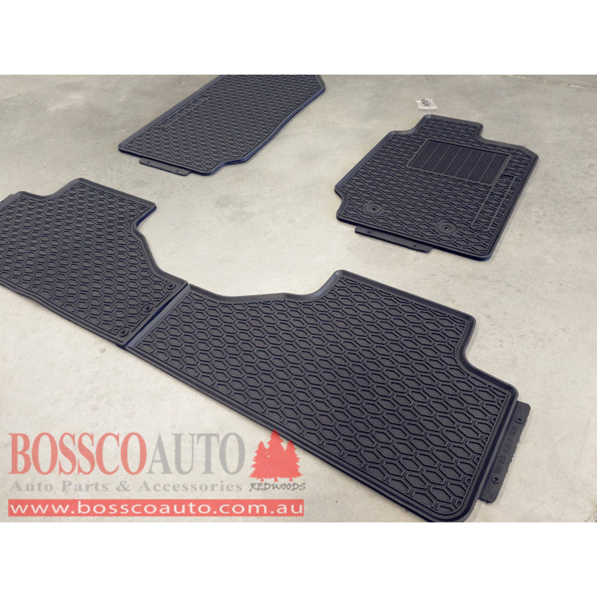 All Weather Rubber Floor Mats suitable for Mazda BT-50 Extended Cab 2012-2020 - RUNOUT