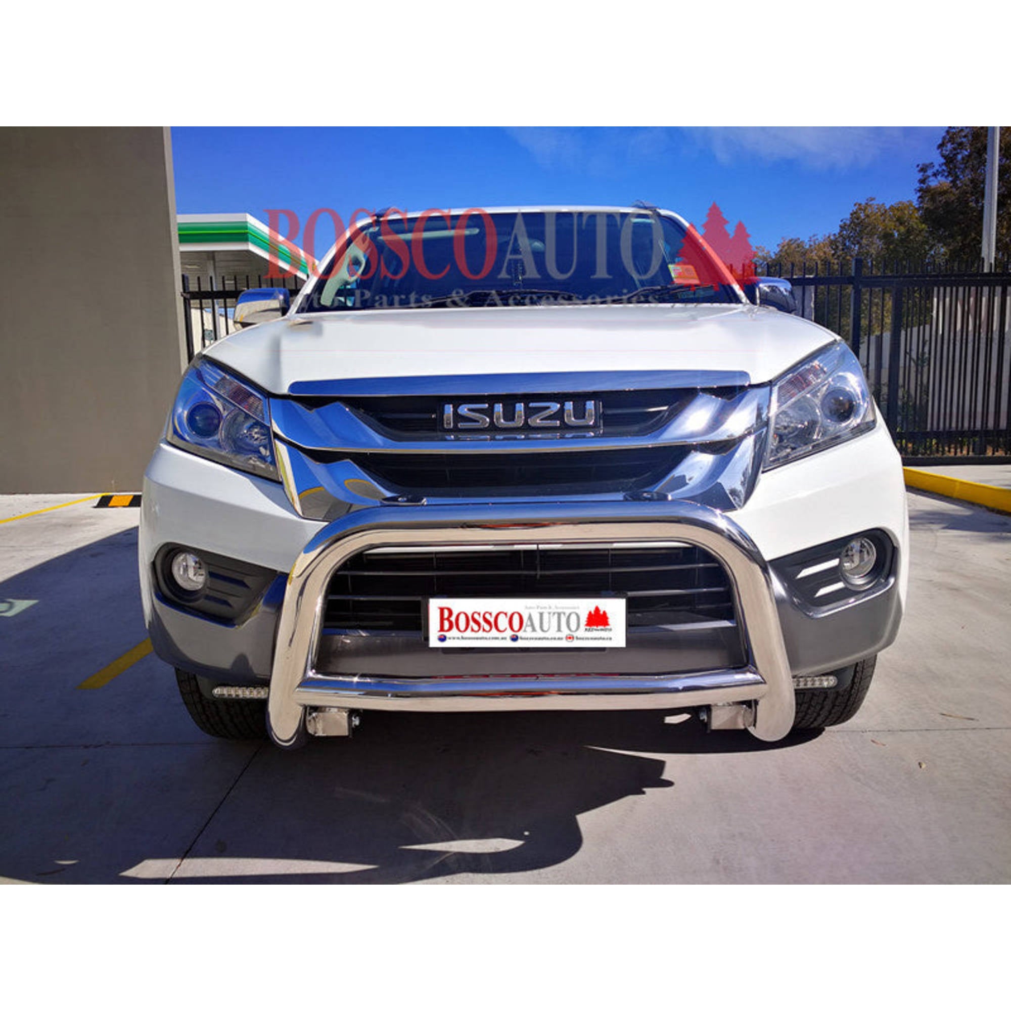 Stainless Steel Low Nudge Bar suitable for Isuzu MU-X 2012-2019