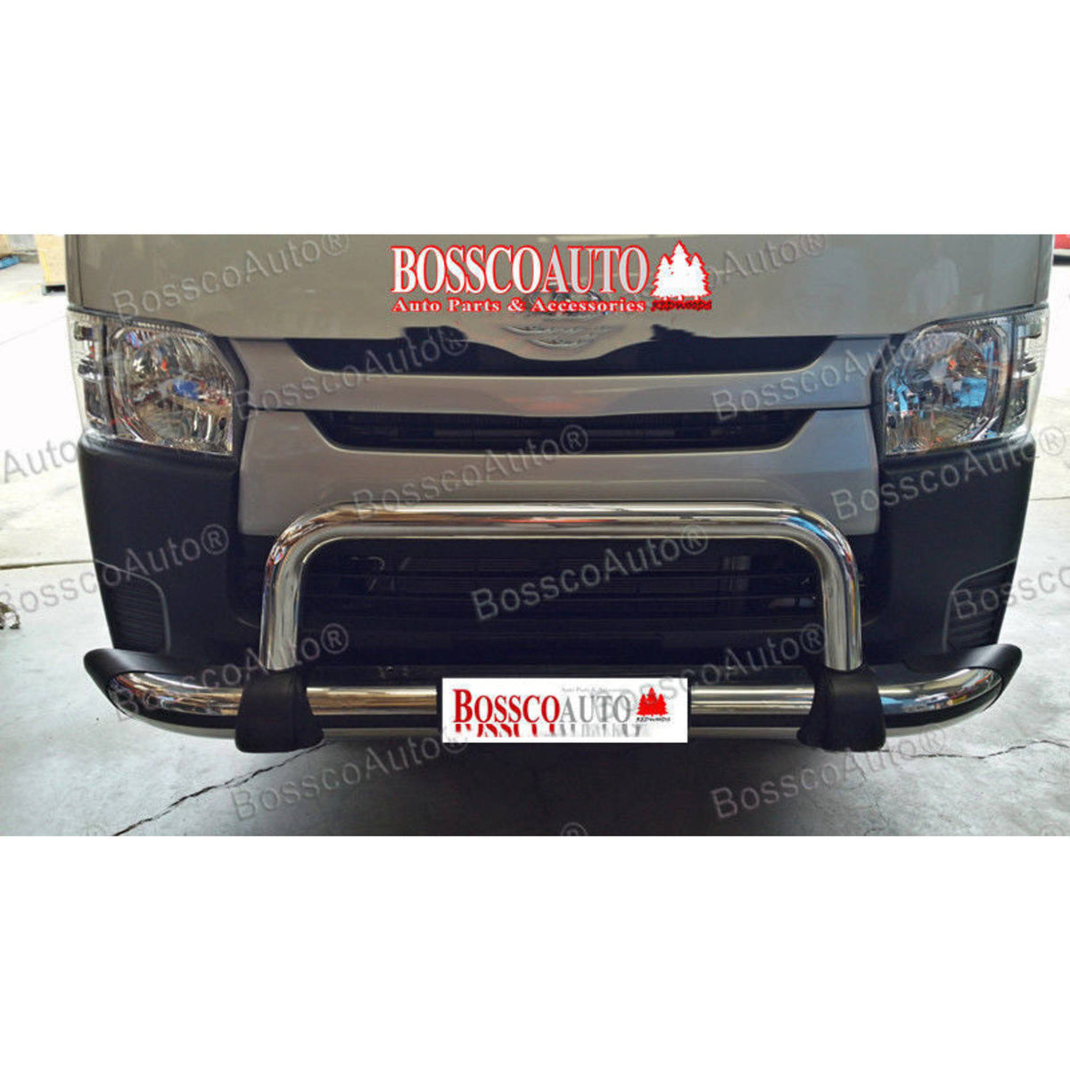 Nudge Bar and Rear Step Towbar Suitable for TOYOTA Hiace Commuter SLWB 2005-2019