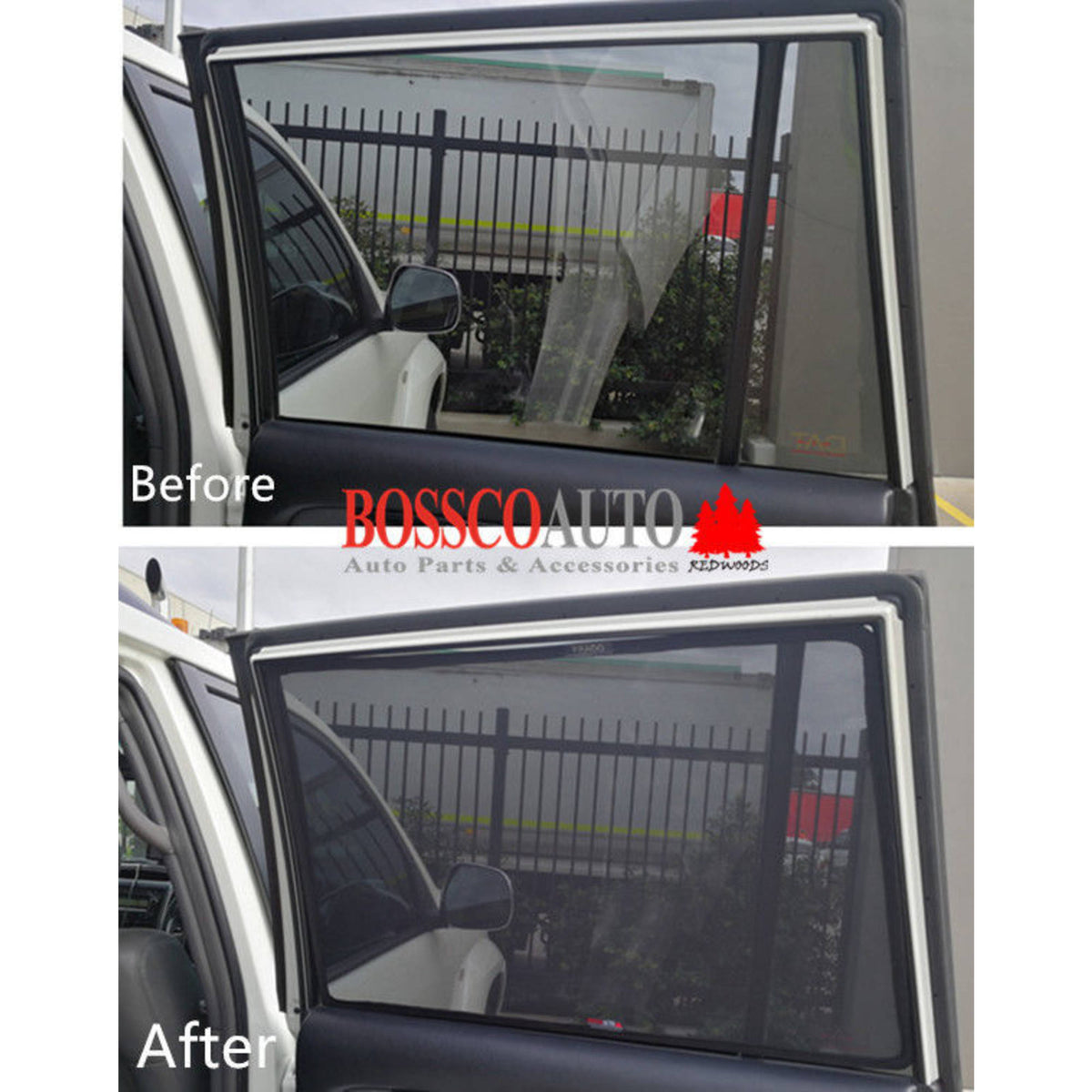 Magnetic Sun Shades suitable for TOYOTA PRADO 120 Series 2003-2009
