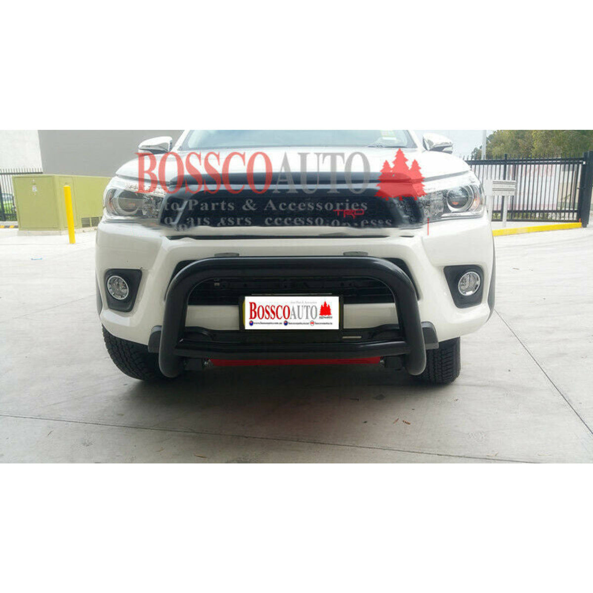 Black Low Nudge bar suitable for Toyota Hilux TRD 2015-2020