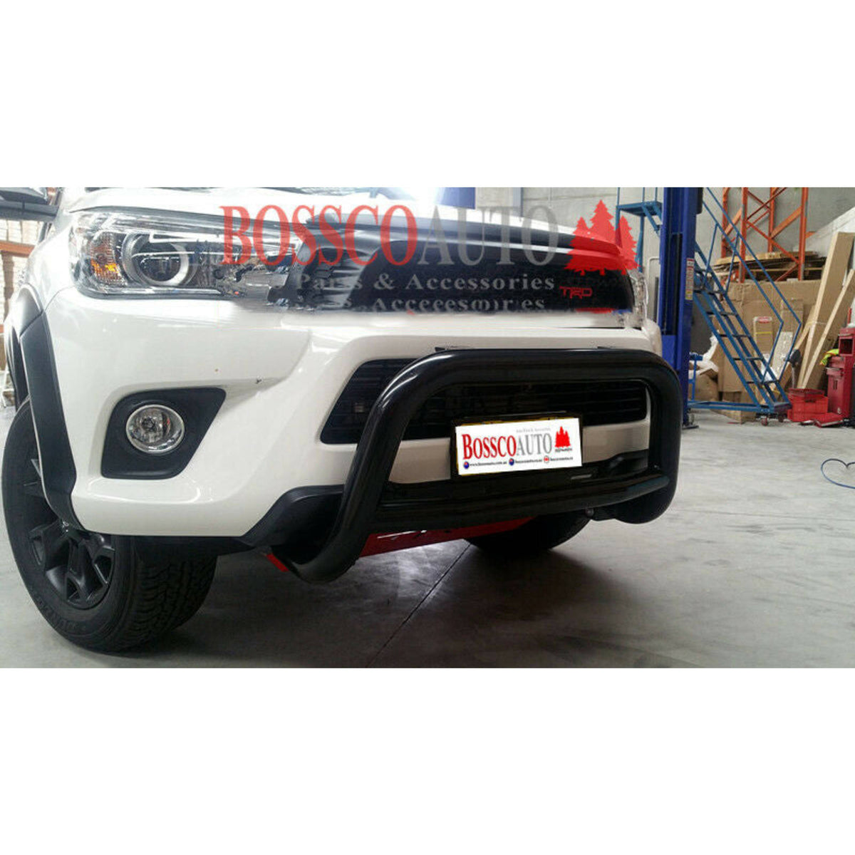 Black Low Nudge bar suitable for Toyota Hilux TRD 2015-2020