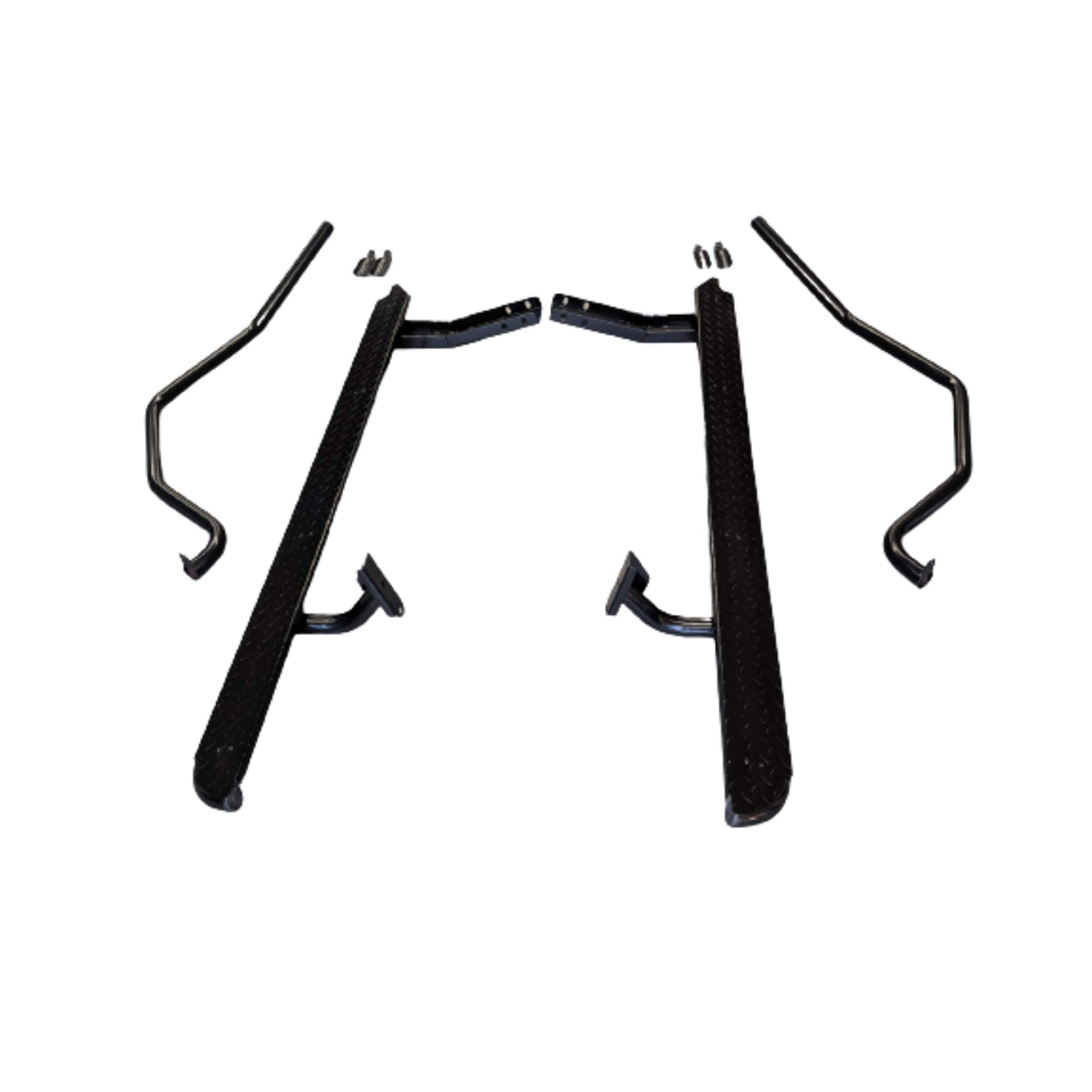 Heavy Duty Black Side Steps With Brush Bars Suitable For Mazda BT-50 2005-2011