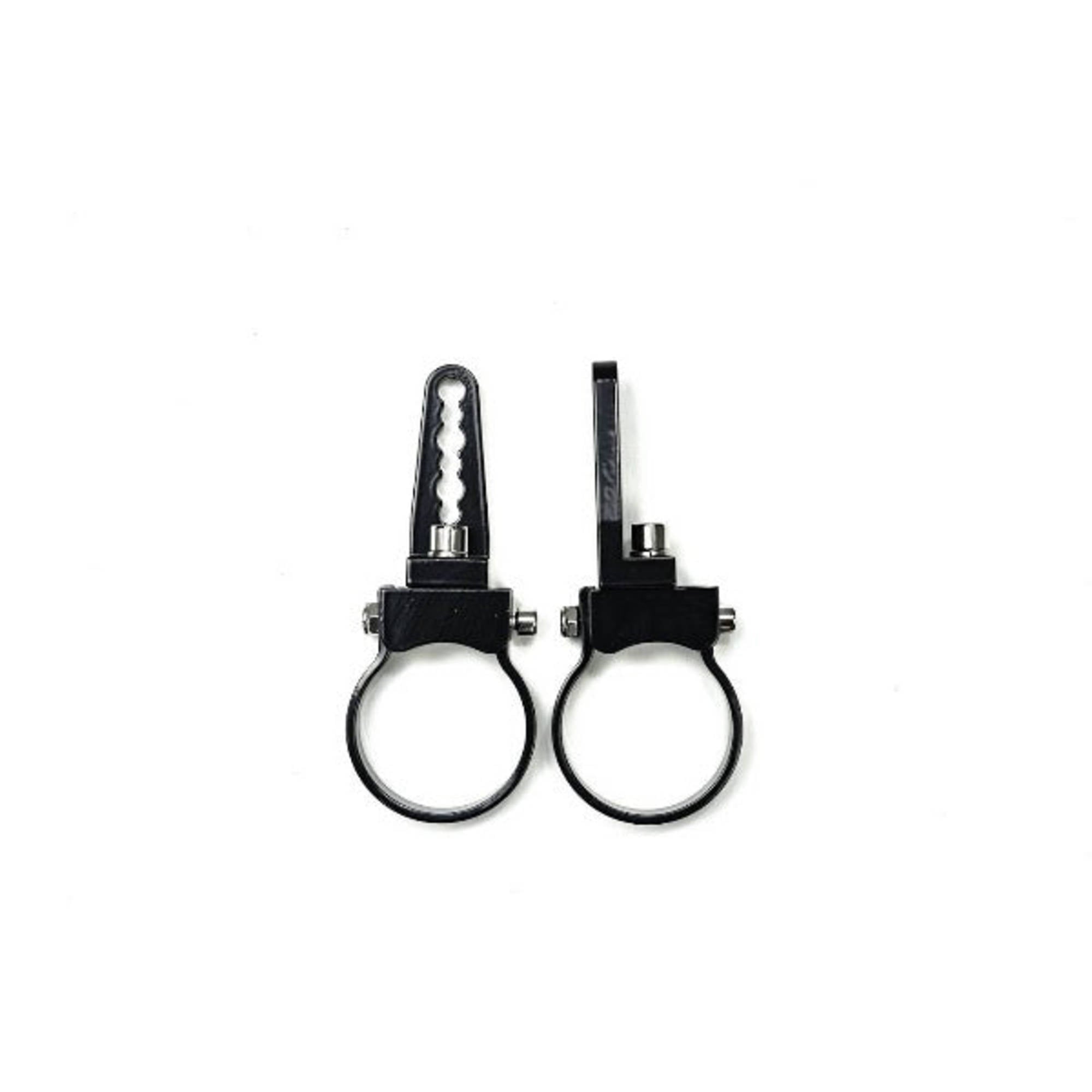 2" (48-53mm) Upright LED Light Clamp Bracket - BLACK