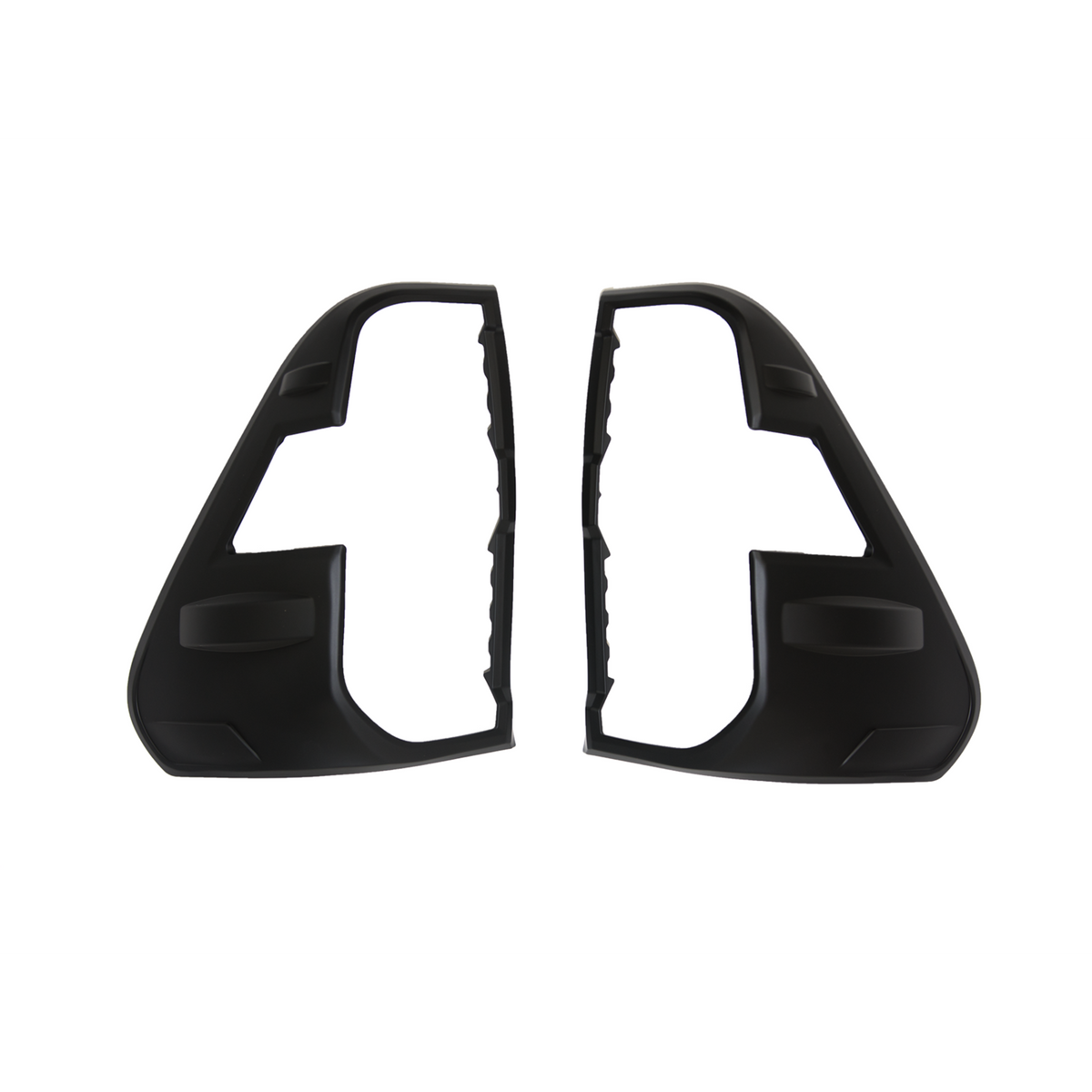 Matte Black Rear Tail Light Trim Covers Suitable For Toyota Hilux 2015-2020