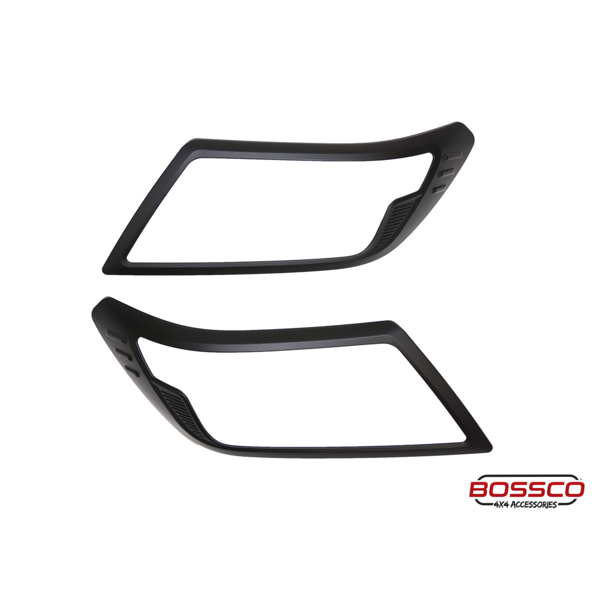 Black Front Headlight & Rear Tail Light Trim Covers Package Suitable For Nissan Navara NP300 Facelift 2021-2025