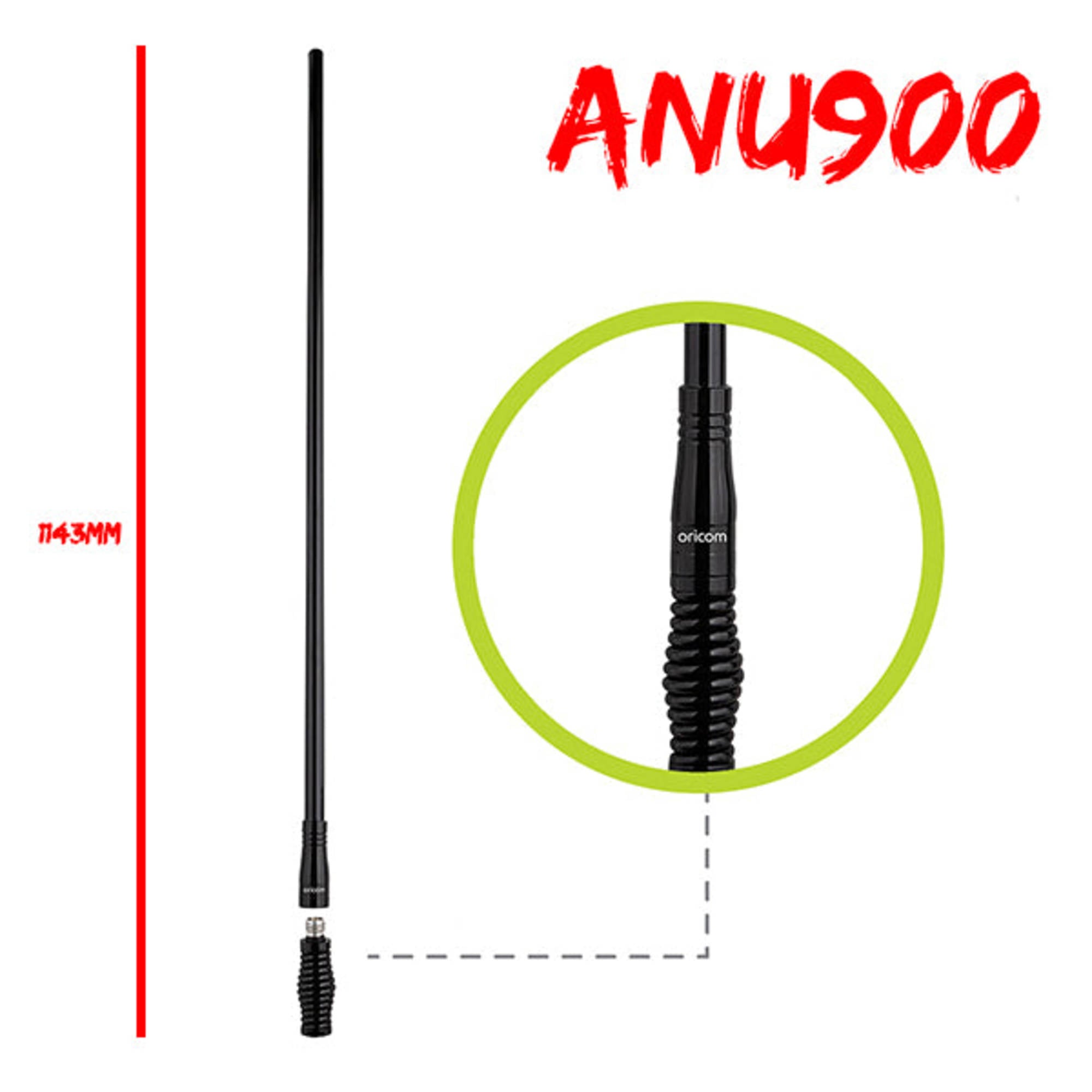 TOURER PACK: Oricom UHF182X Dual Antenna 5 Watt UHF CB Radio + ANU800 & ANU856 Antenna Pack