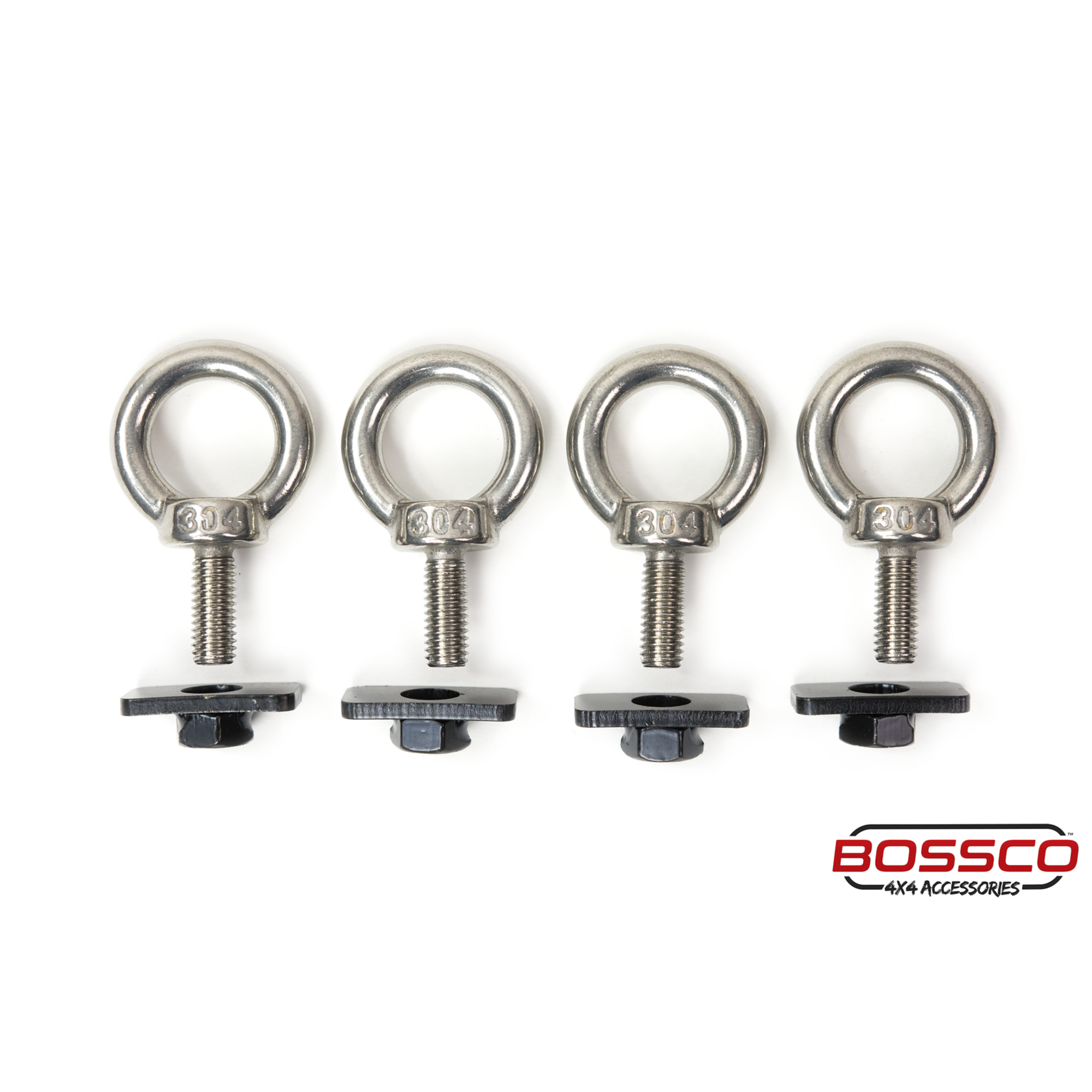 Eye bolt Tie Down Points Suitable For Aluminium Bossracks - set of 4 | For 20810 platforms