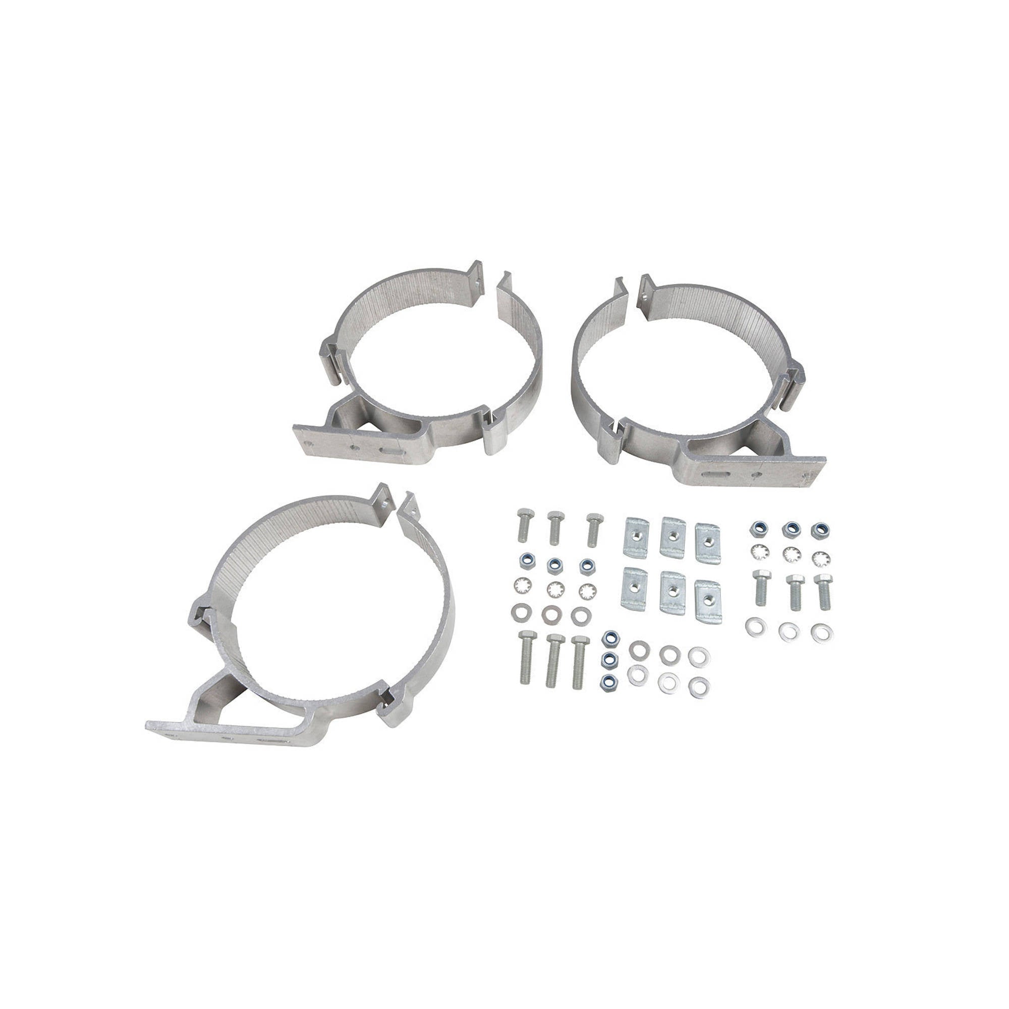 Rhino-Rack Multi-Fit Pipe & Conduit Clamp 150mm | Set of 3 Roof Rack Mounting Clamps