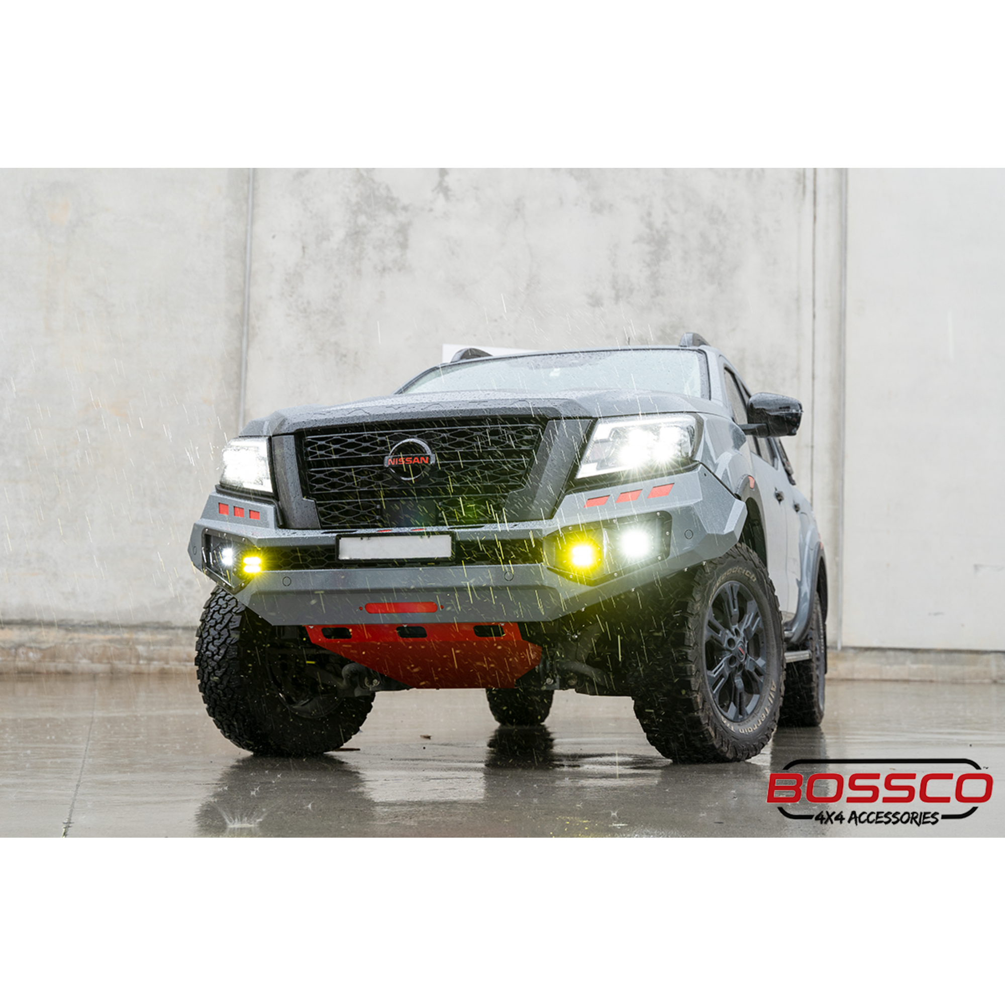 Monster No Loop Full Bumper Replacement Bull Bar Bullbar Suitable For Nissan Navara NP300 D23 2021-2025