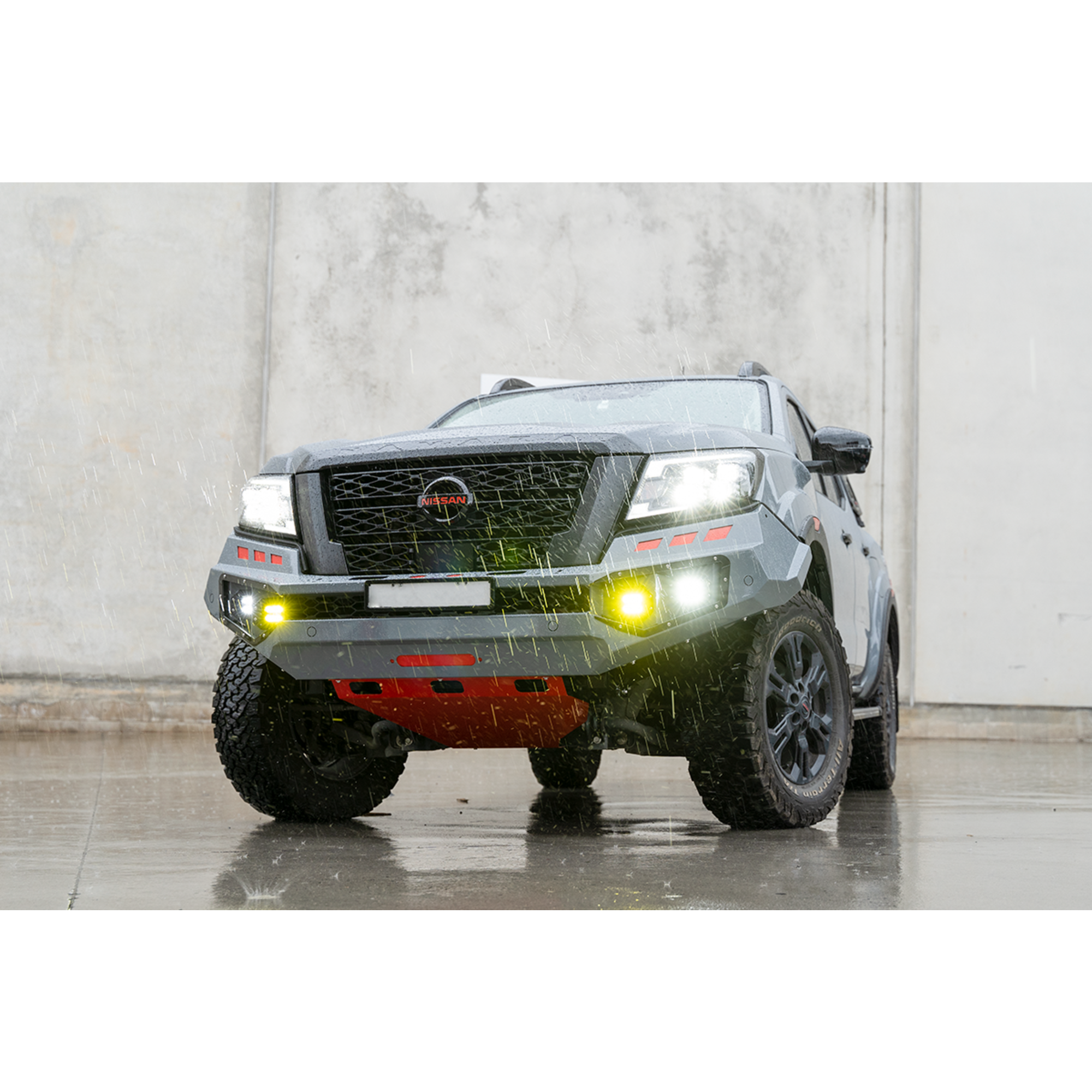 Monster No Loop Full Bumper Replacement Bull Bar Bullbar Suitable For Nissan Navara NP300 D23 2021-2025