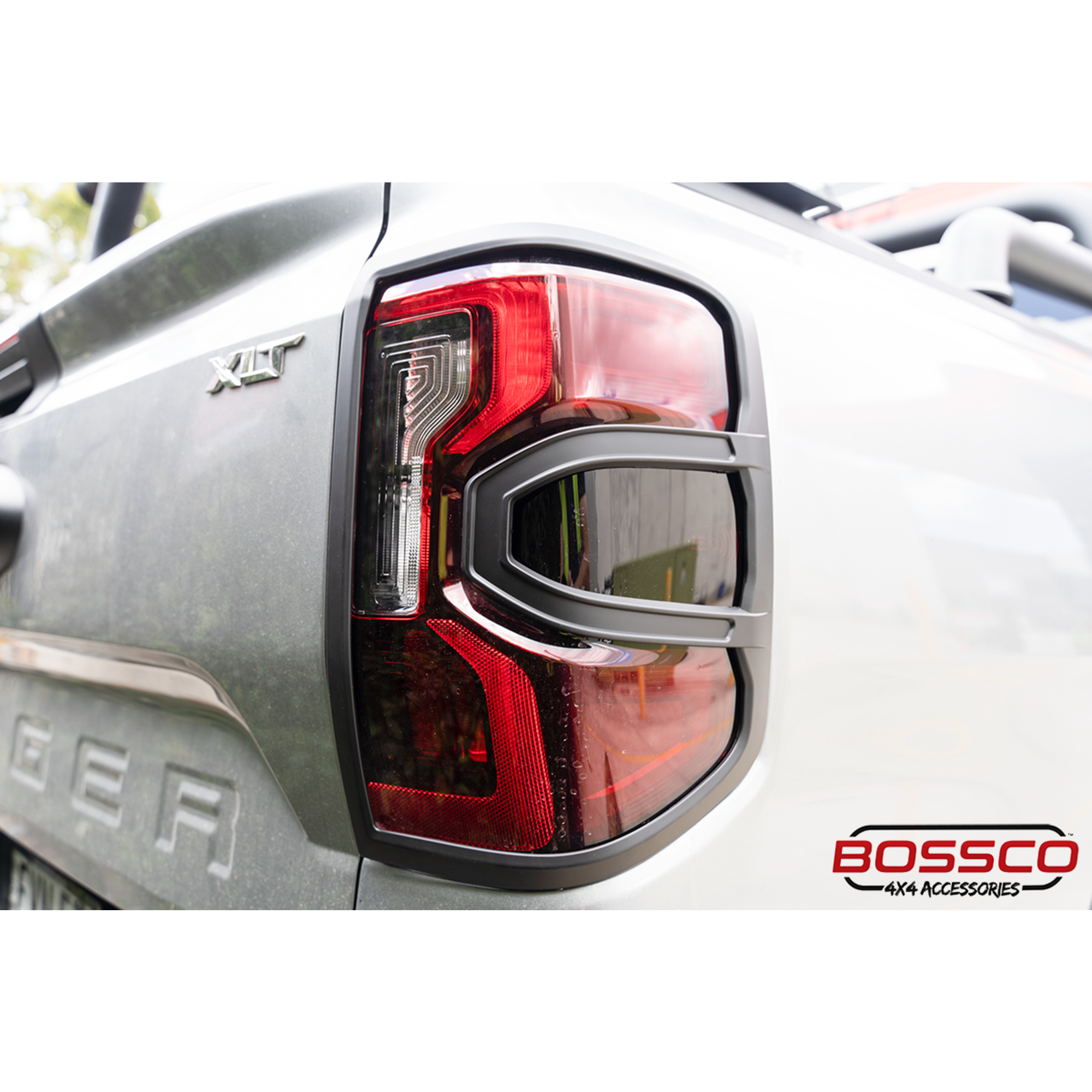 Rear Black Tail Light Trim Covers Suitable For NEXT GEN Ford Ranger 2022-2025