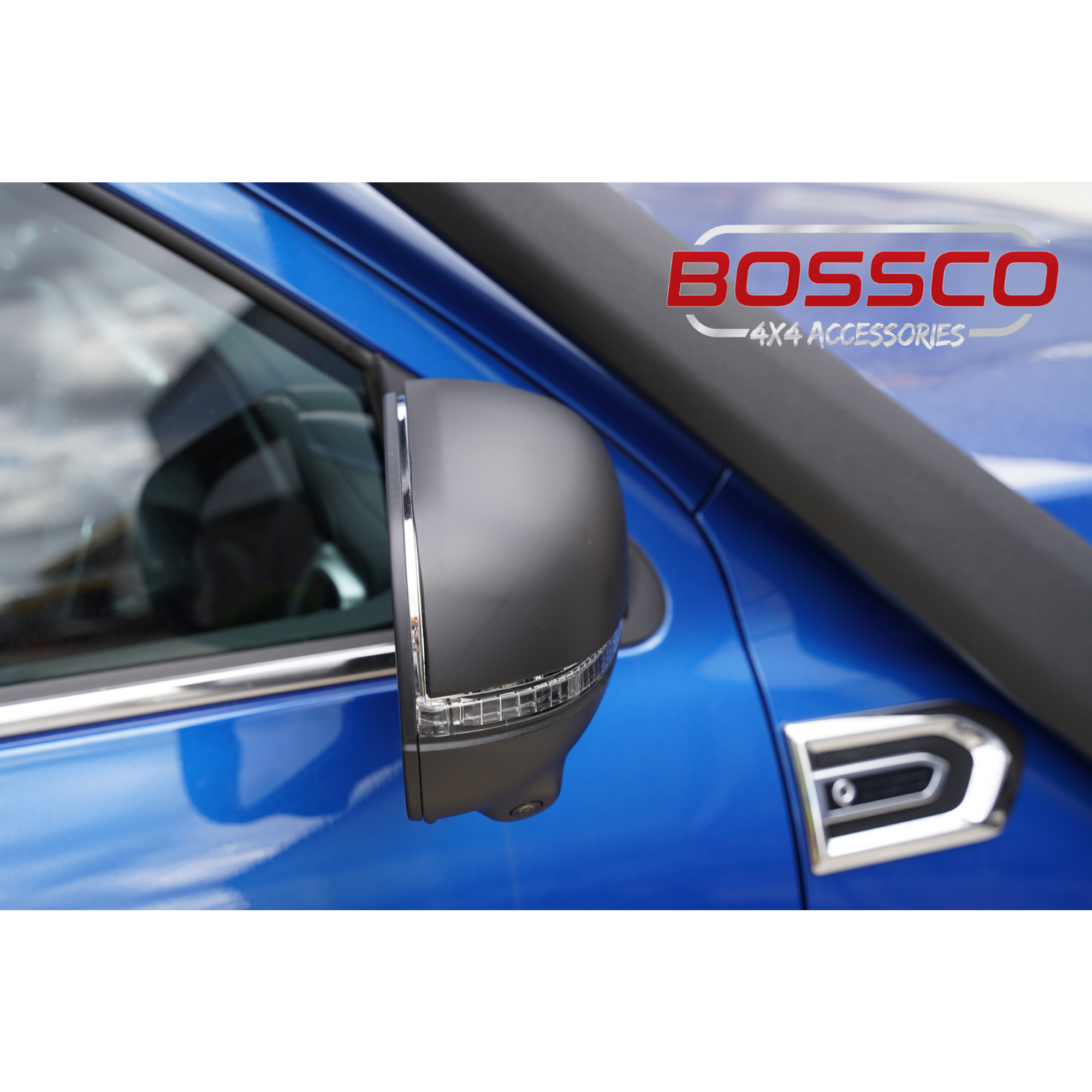 BLACKOUT Side Mirror Covers Protectors Suitable For GWM Cannon 2020-2025 - RUNOUT