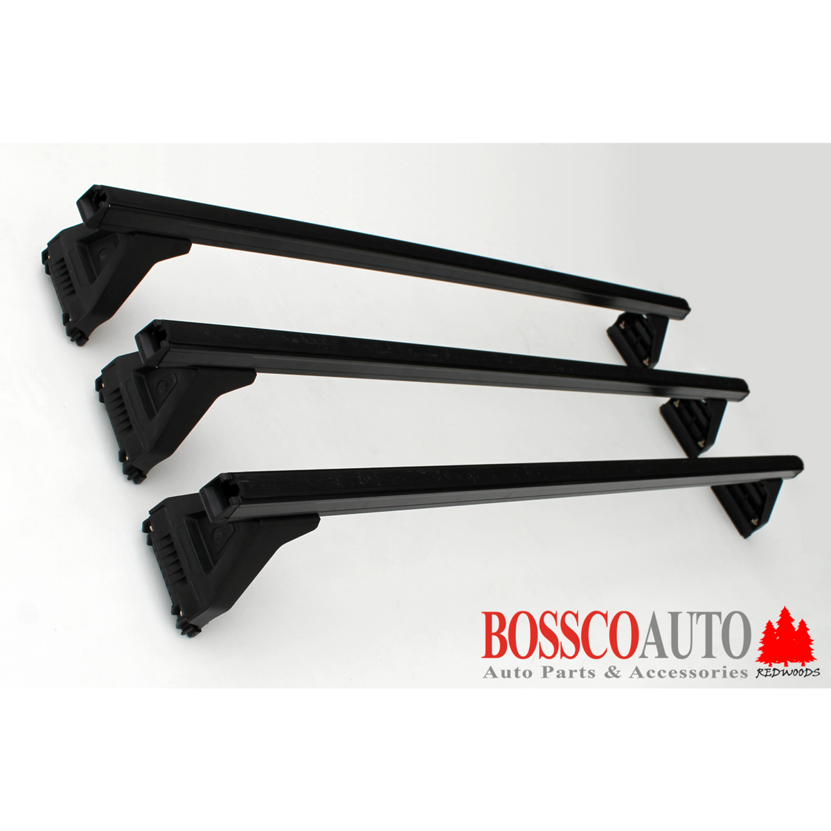 Black Heavy Duty Roof Racks For Gutter Rail Mount Vehicles