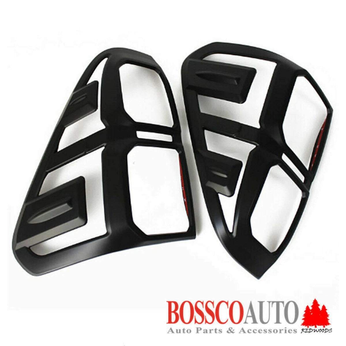 Matte Black Rear Tail Light Trim Covers Suitable For Toyota Hilux 2015-2020