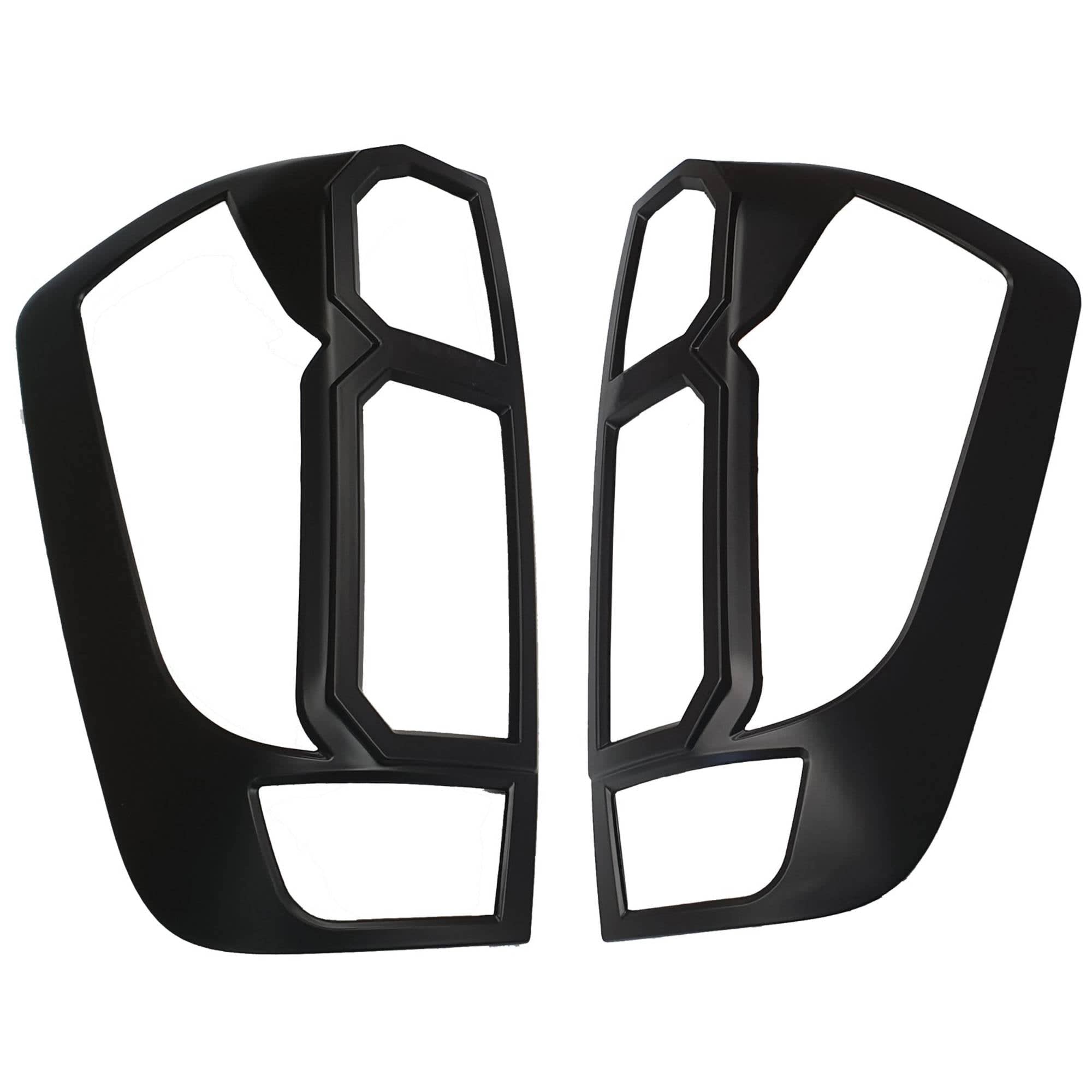Rear Black Taillight Tail Light Trim Covers Suitable For Nissan Navara NP300 2015-2022