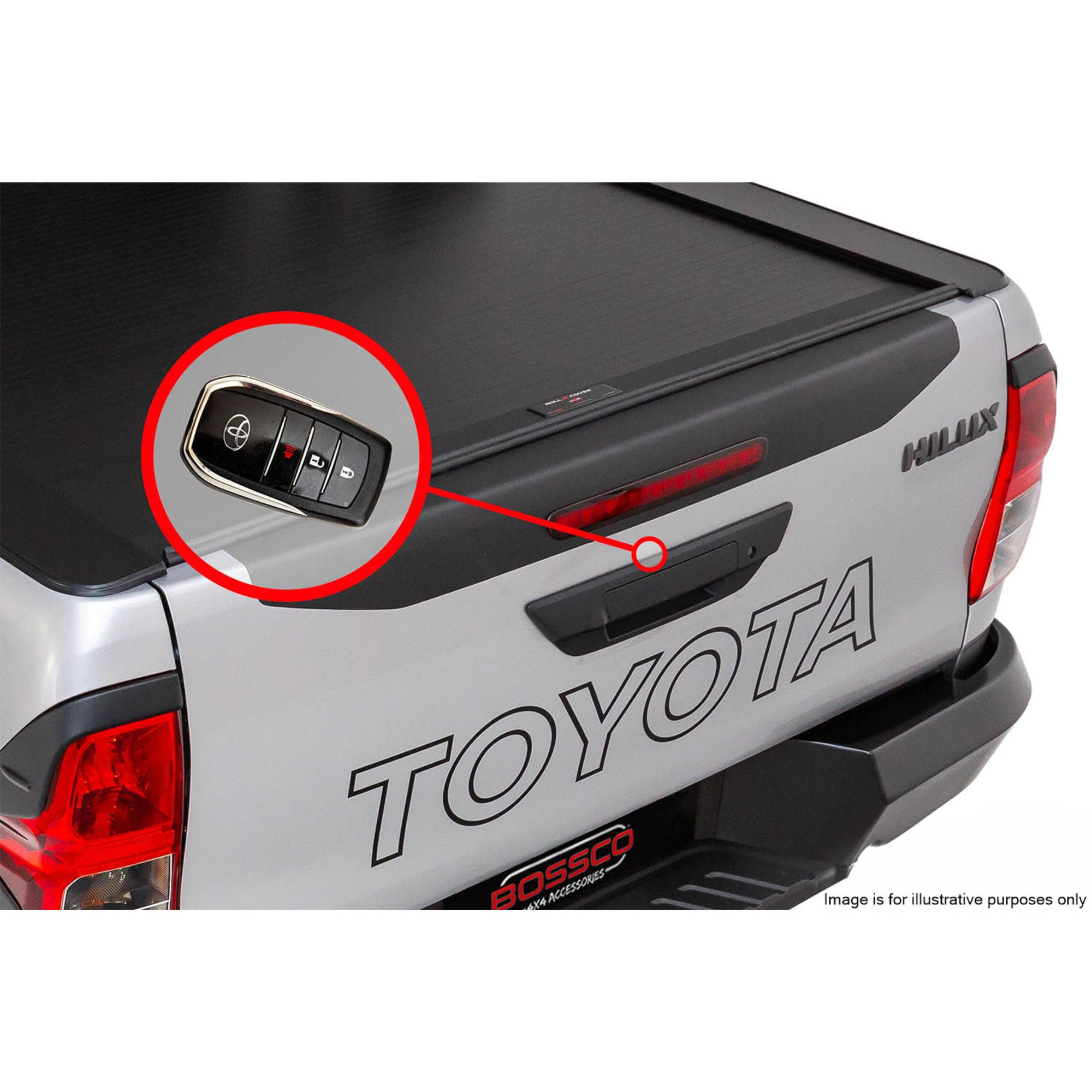 Tailgate Central Locking Kit For Toyota Hilux Revo 2016-2024 (With Tail gate Key Hole)