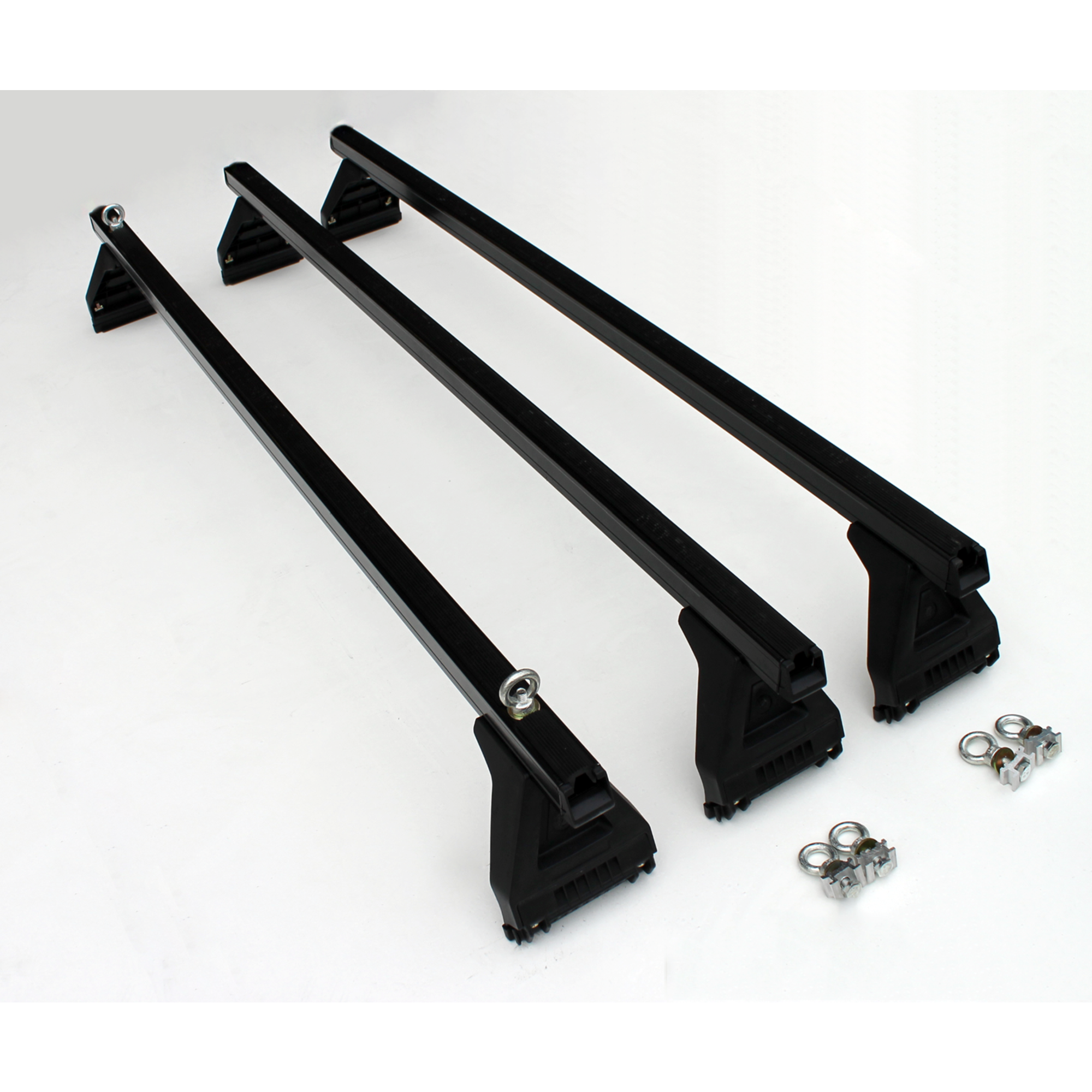 Black ROOF RACKS suitable for FORD ECONOVAN 1999-2020 (Low Roof)