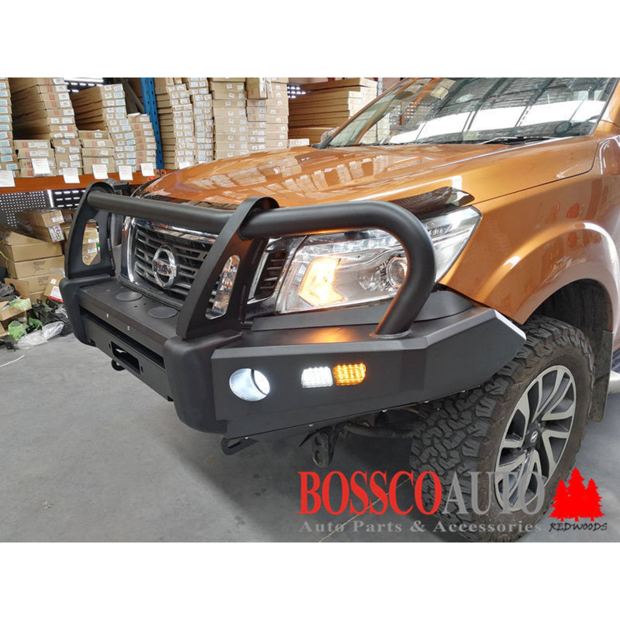 EFS Stockman Full Bumper Replacement Bar Bullbar suitable for Nissan Navara NP300/D23 2015-2020