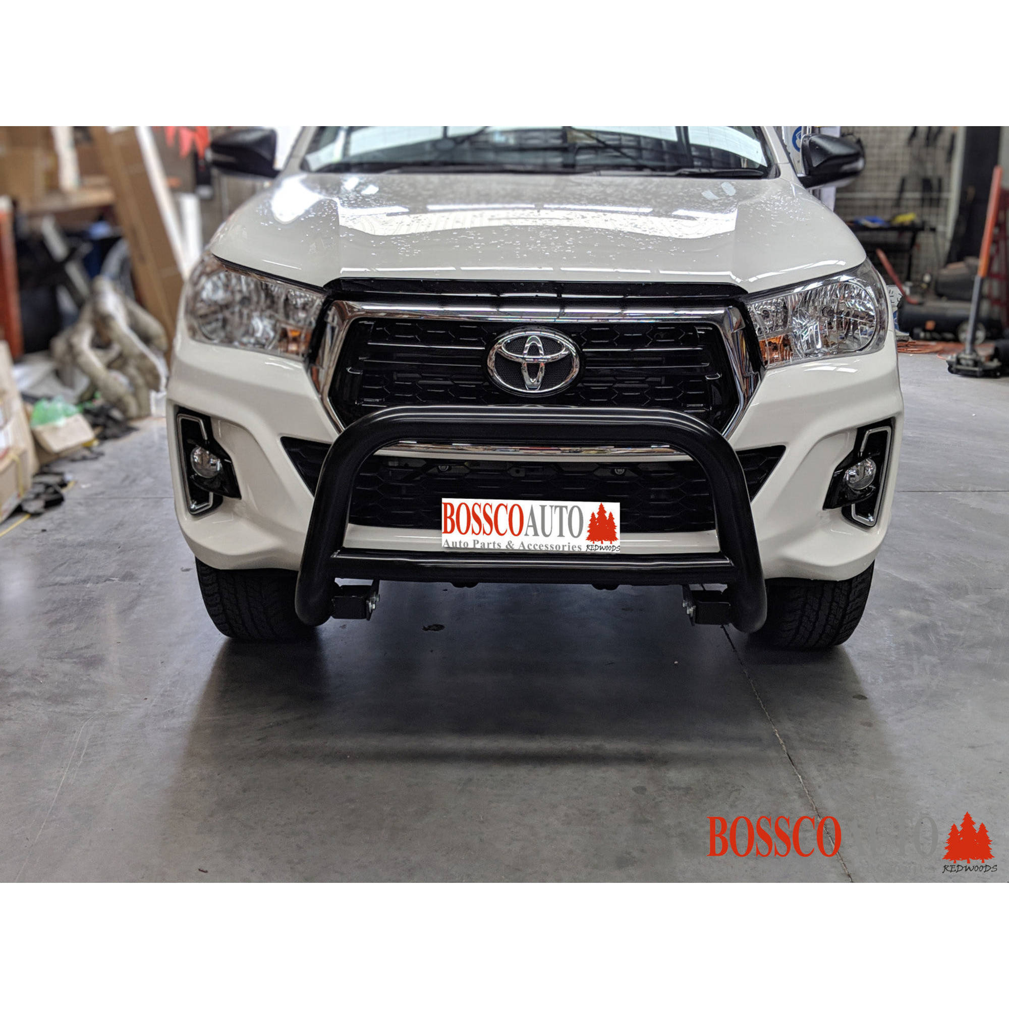 Black Low Nudge bar suitable for Toyota Hilux 2015-2020