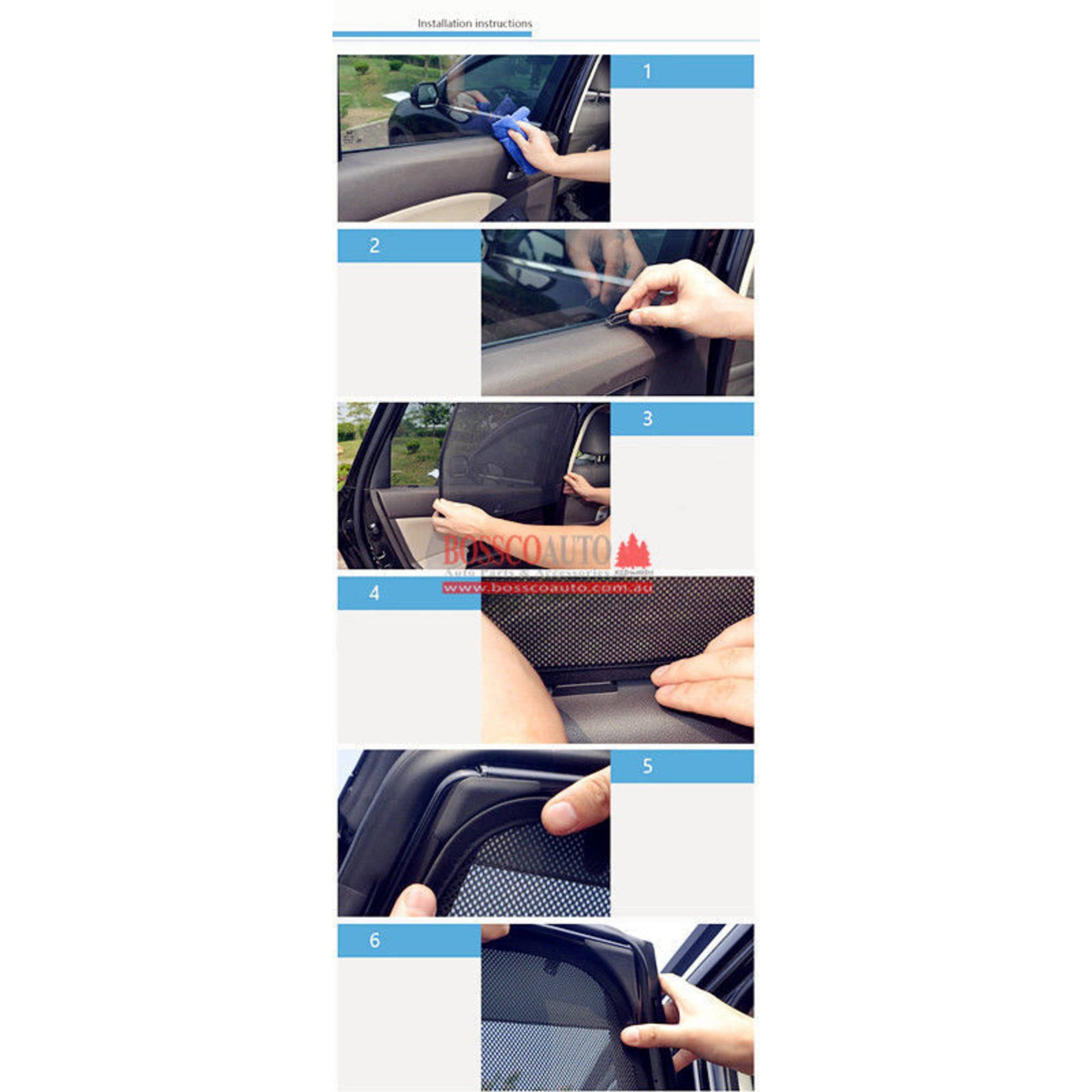 Magnetic Sun Shades suitable for Holden Captiva 2007-2018