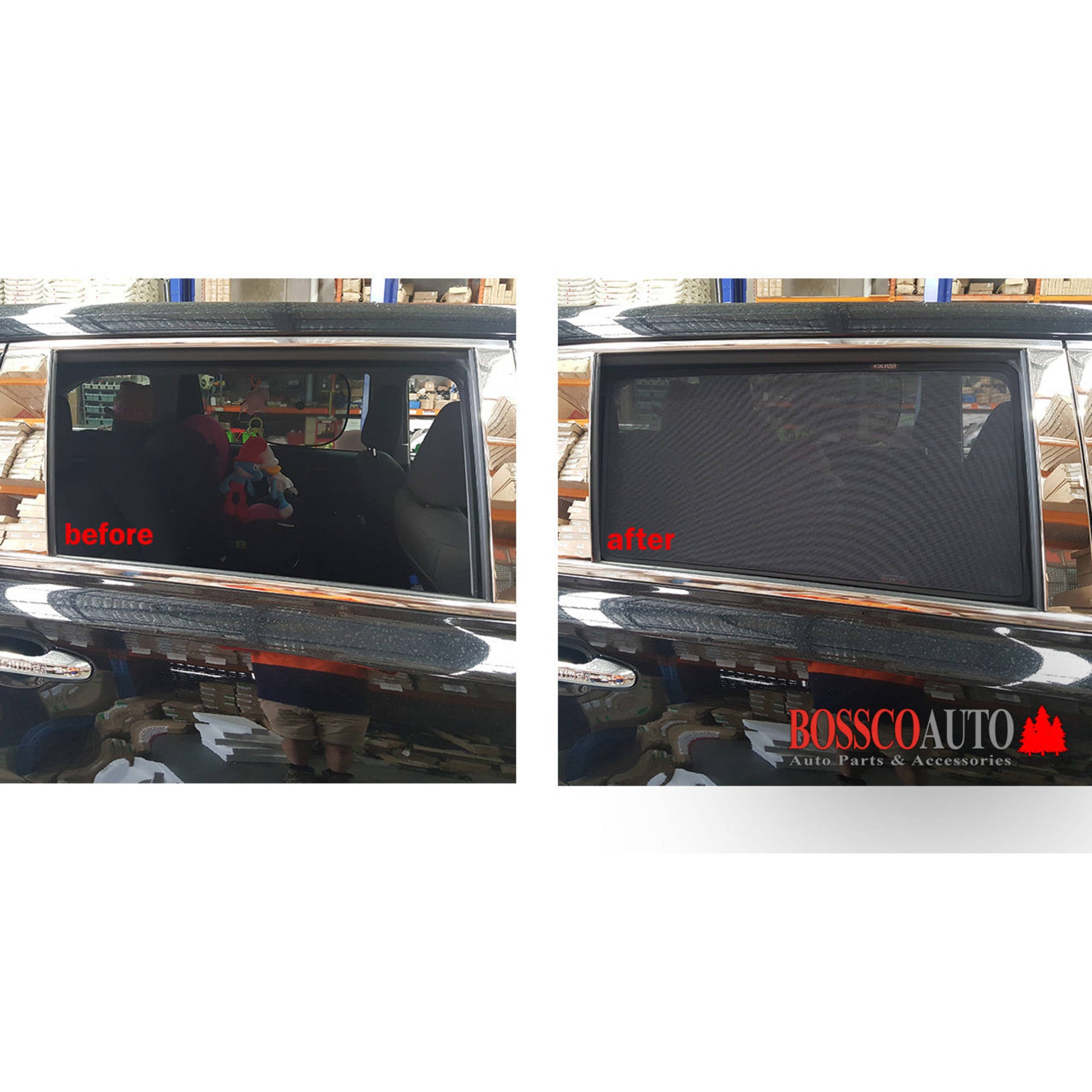 Magnetic Sun Shades suitable for Toyota Kluger 2014-2020