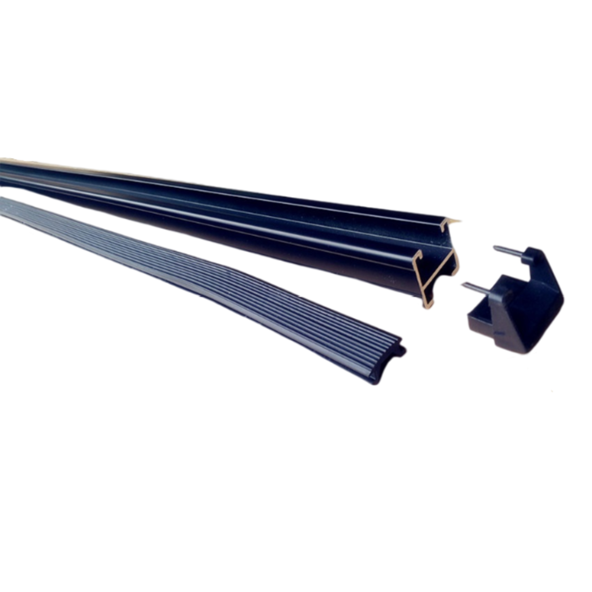 58" Black Roof Rack Heavy Duty Bar ('' H " bar) (1 x 1500mm) -SINGLE BAR