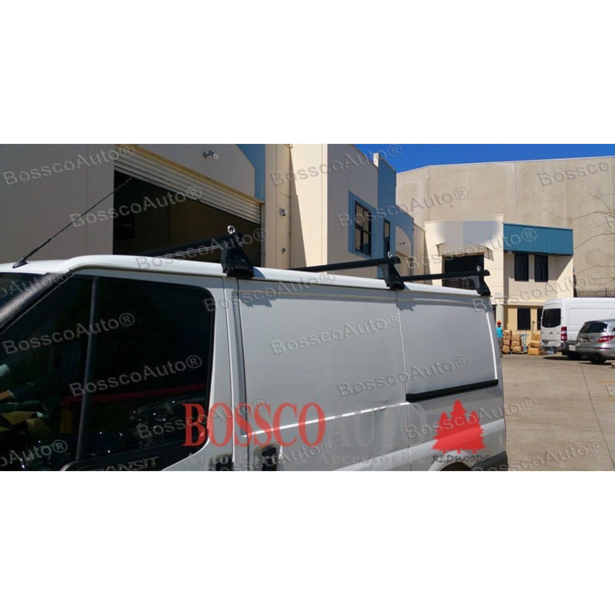 Heavy Duty Black ROOF RACKS for Low Roof Vans for Volkswagen LT 2000 - 2005 ( set of 3)