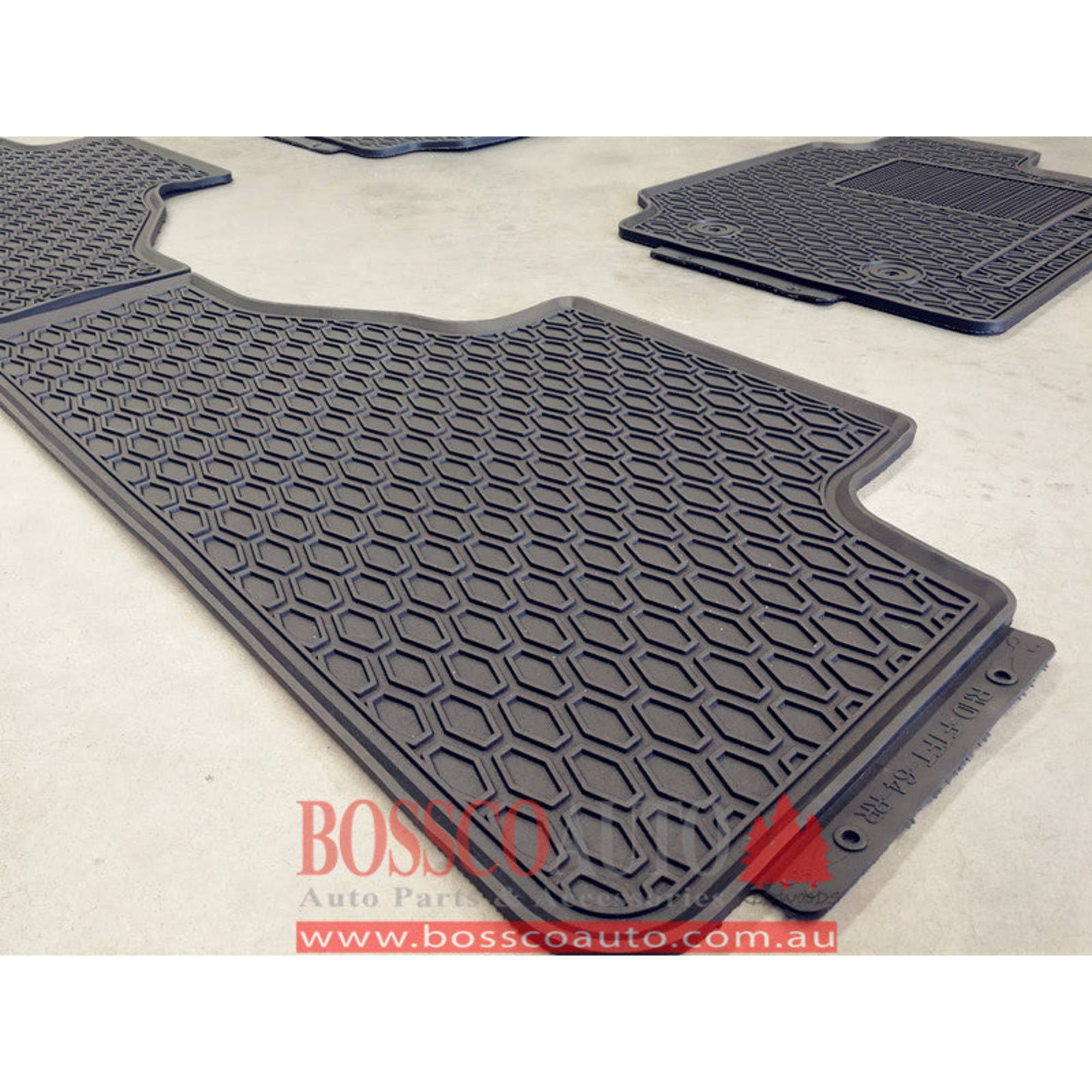 All Weather Rubber Floor Mats suitable for Mazda BT-50 Extended Cab 2012-2020 - RUNOUT