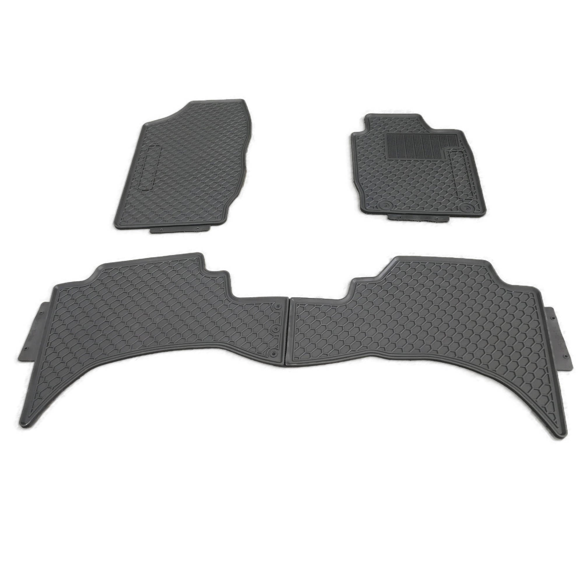 All Weather Rubber Floor Mats suitable for Mazda BT-50 Extended Cab 2012-2020 - RUNOUT